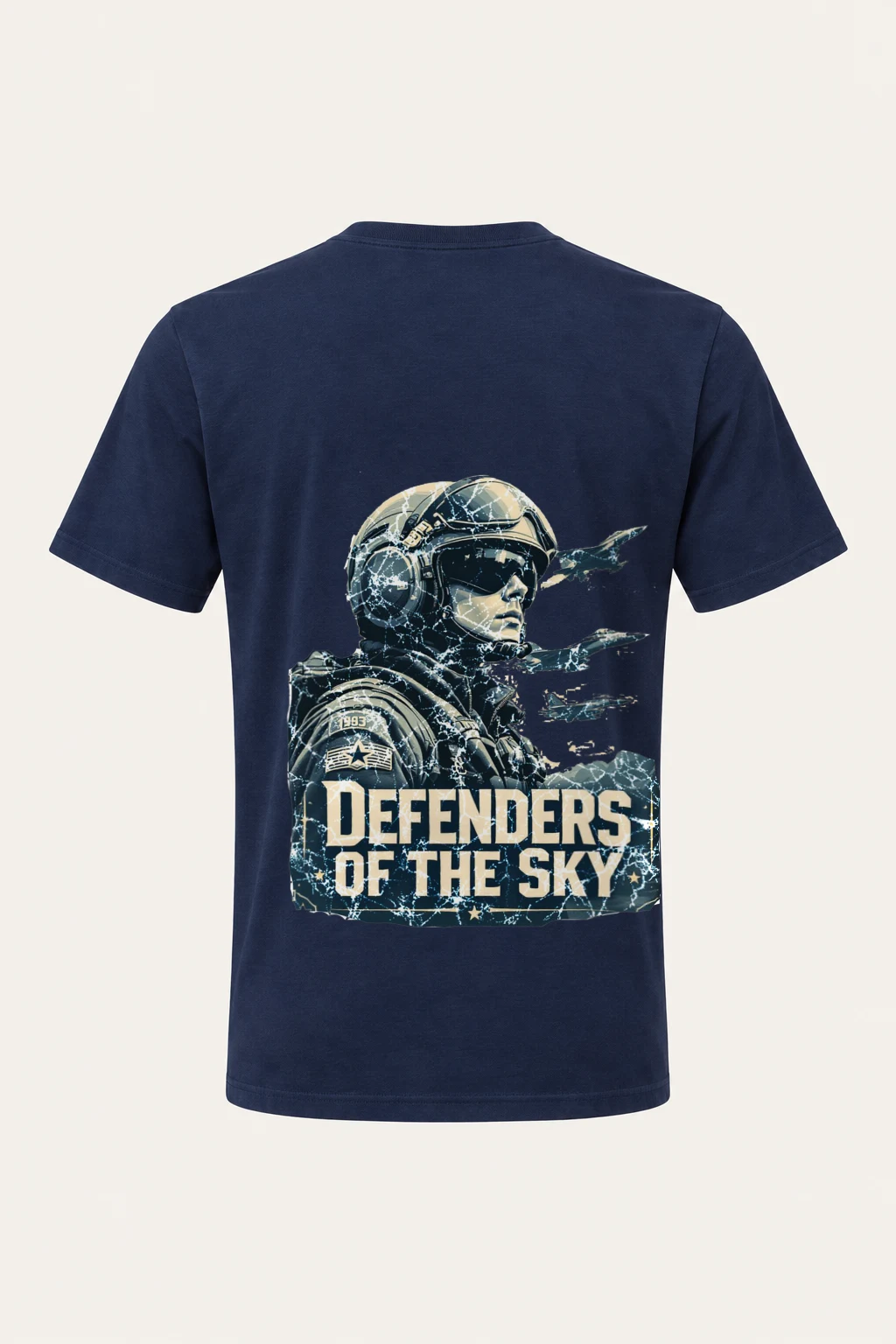 "Defenders Of The Sky" Heavyweight Unisex Crewneck T-shirt | Gildan 5000