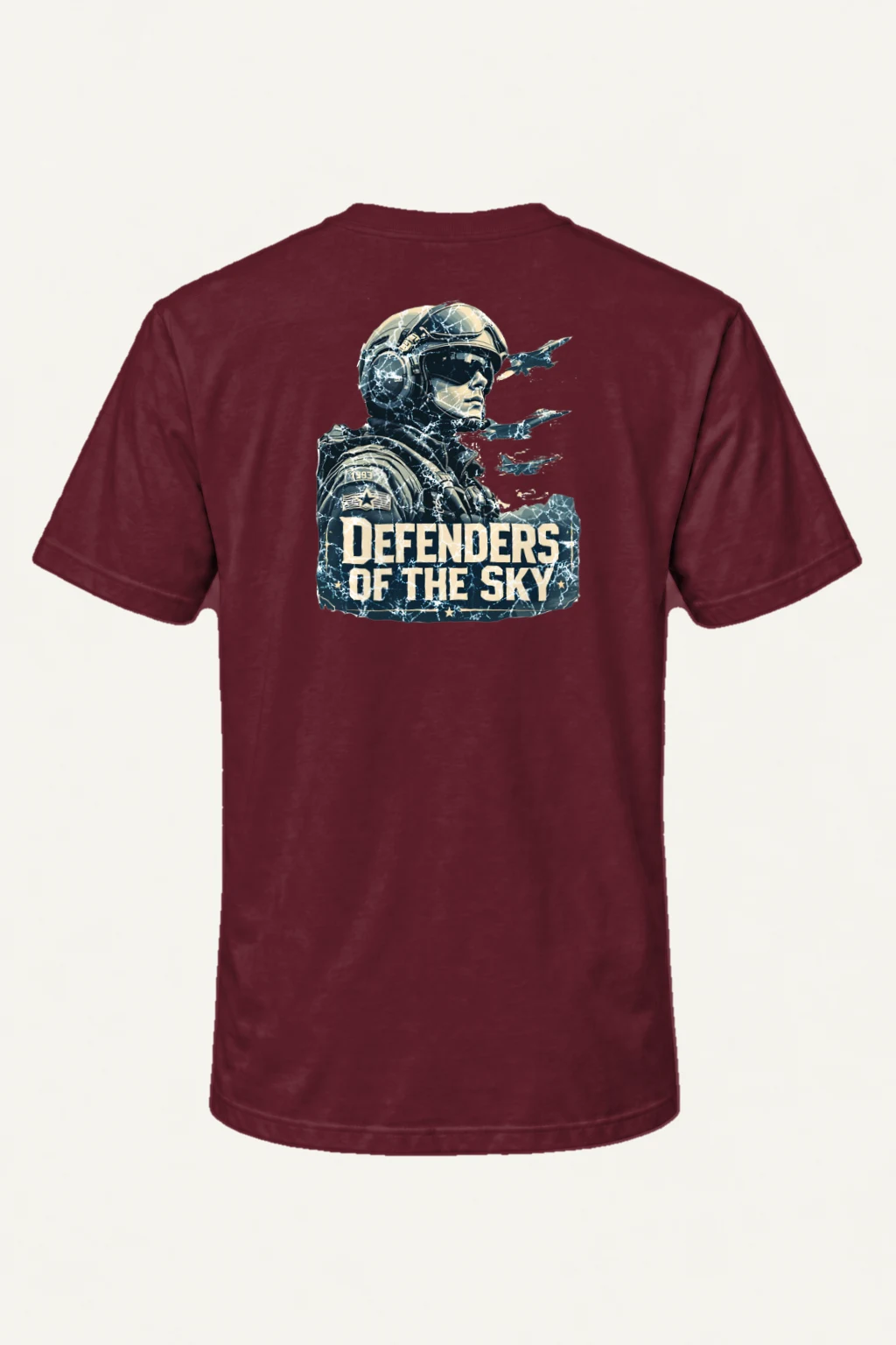 "Defenders Of The Sky" Heavyweight Unisex Crewneck T-shirt | Gildan 5000