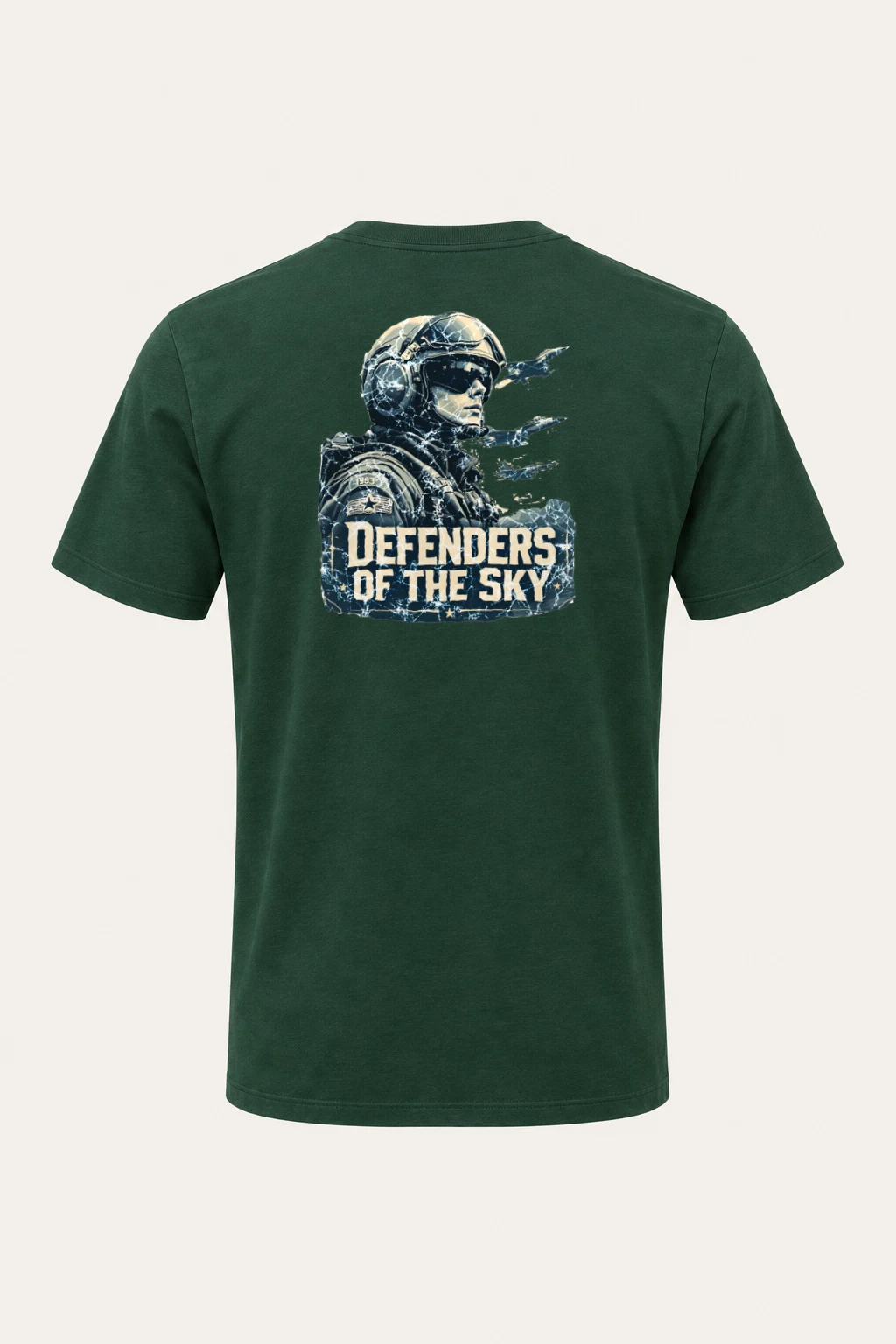 "Defenders Of The Sky" Heavyweight Unisex Crewneck T-shirt | Gildan 5000