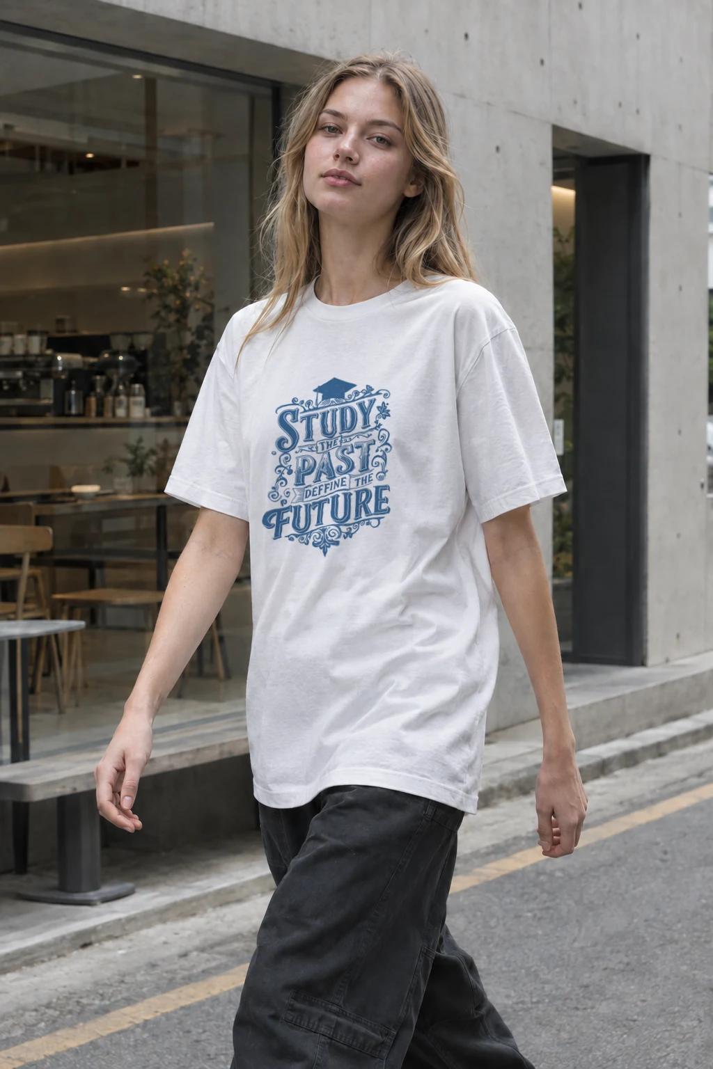 "Define The Future" Heavyweight Unisex Crewneck T-shirt | Gildan 5000
