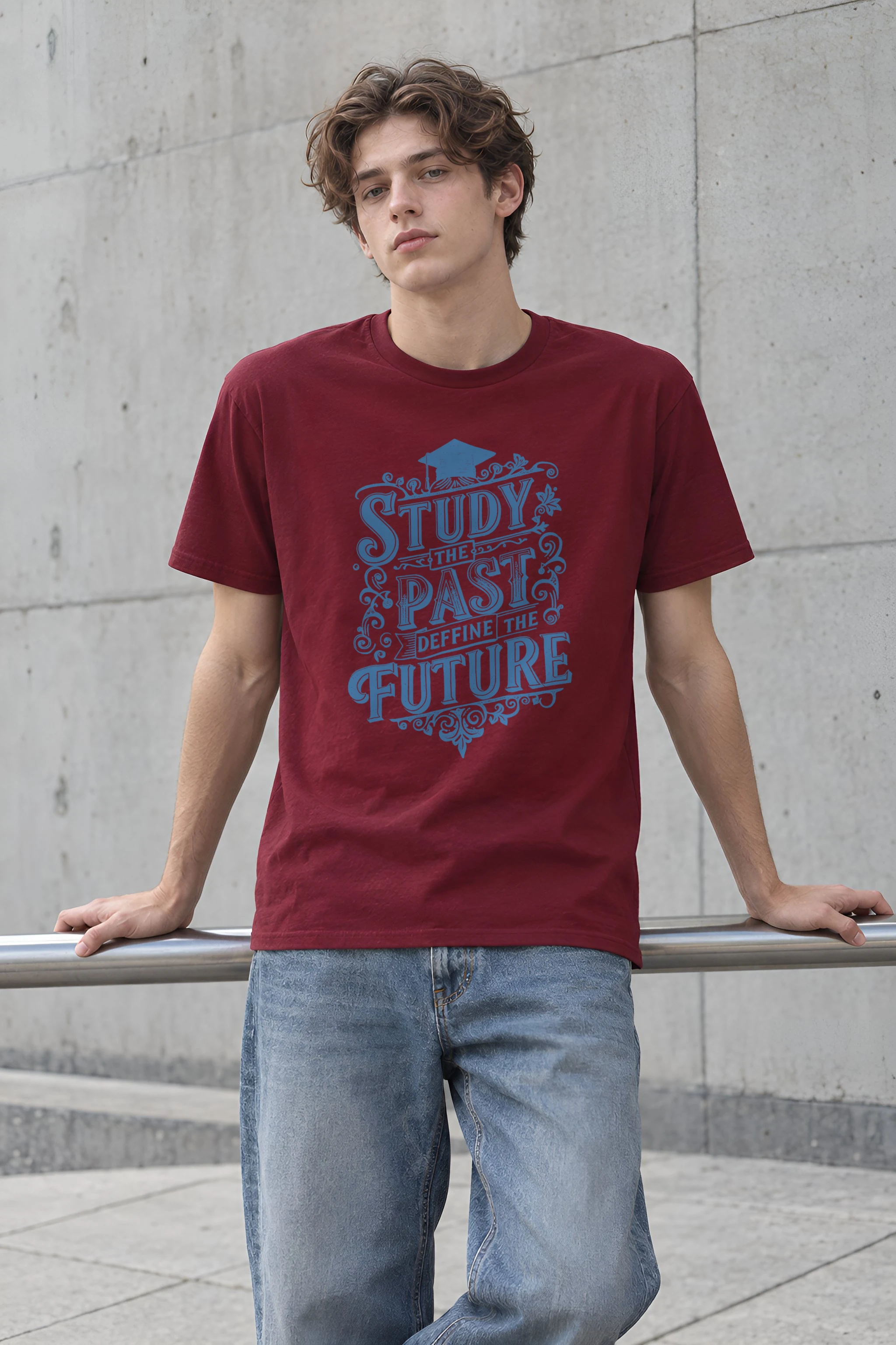 "Define The Future" Heavyweight Unisex Crewneck T-shirt