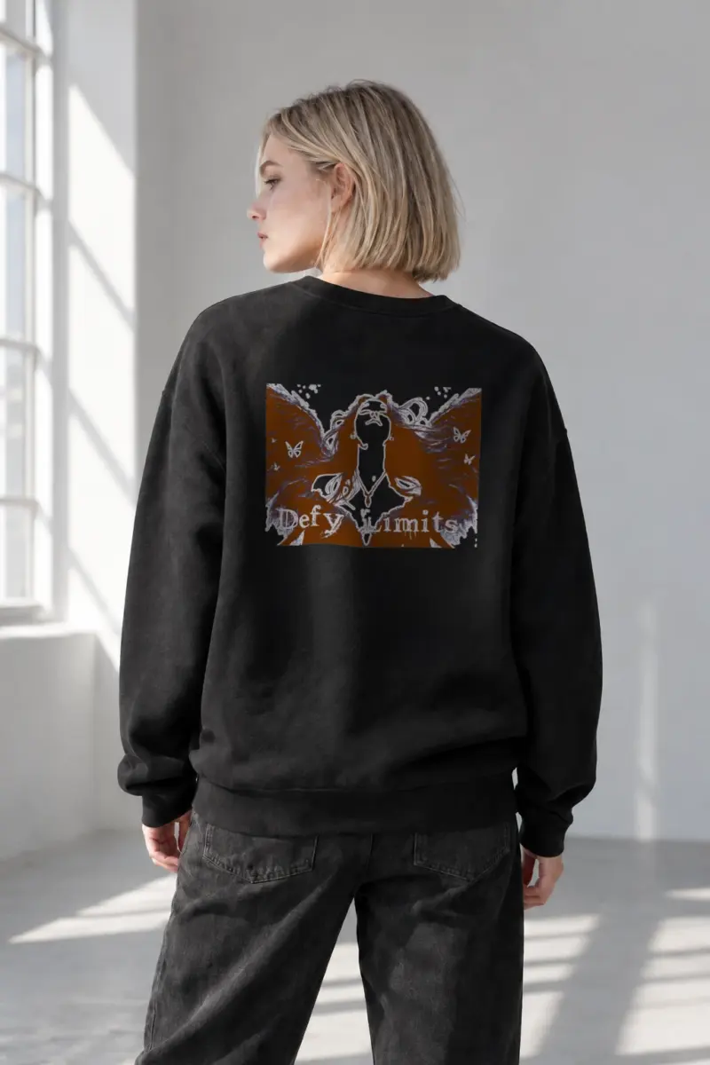 “Defy Limits” Heavy Blend Unisex Crewneck Sweatshirt | Gildan 18000