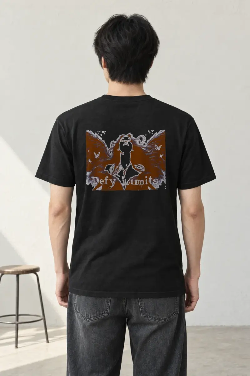 "Defy Limits" Heavyweight Unisex Crewneck T-shirt
