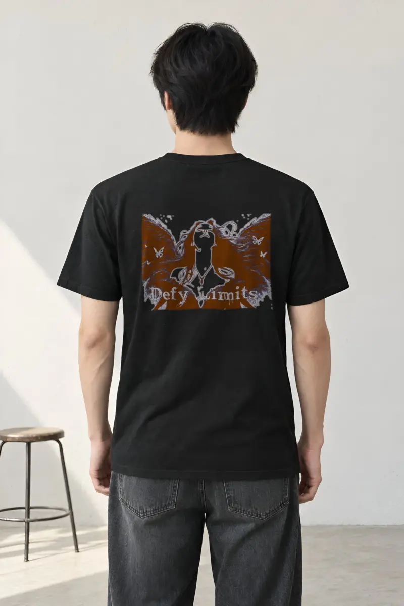 "Defy Limits" Heavyweight Unisex Crewneck T-shirt