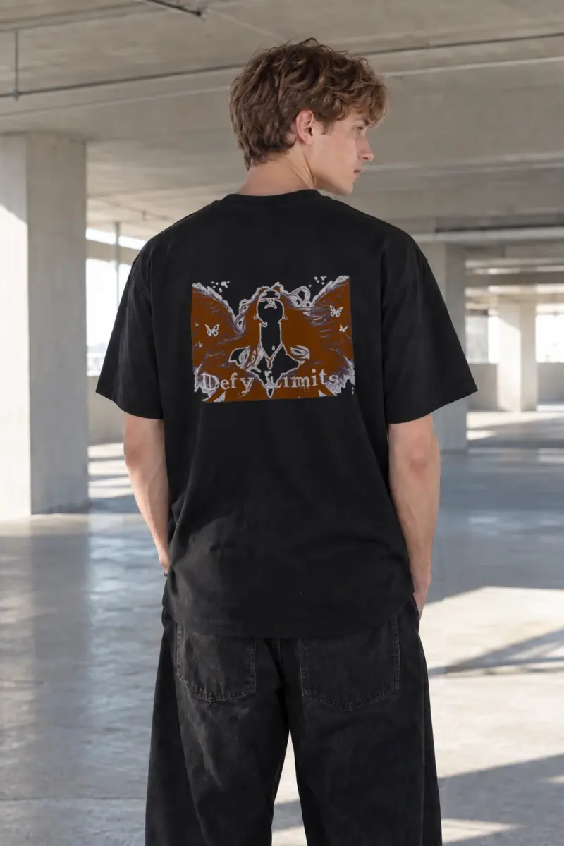 “Defy Limits” Heavyweight Unisex Crewneck T-shirt | Gildan 5000