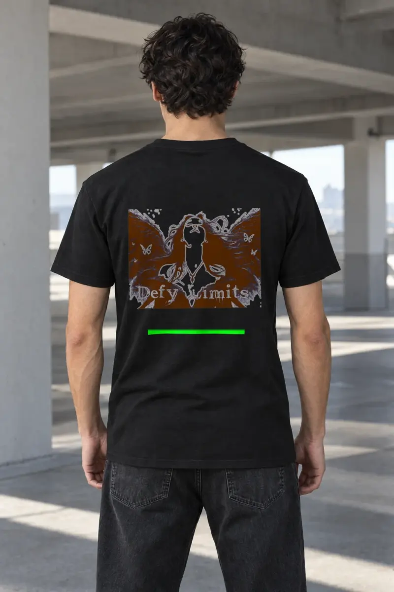 "Defy Limits" Heavyweight Unisex Crewneck T-shirt | Gildan 5000
