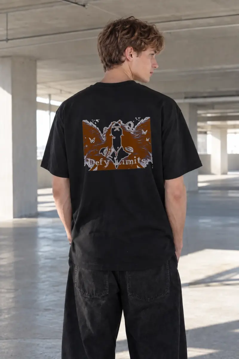"Defy Limits" Heavyweight Unisex Crewneck T-shirt | Gildan 5000