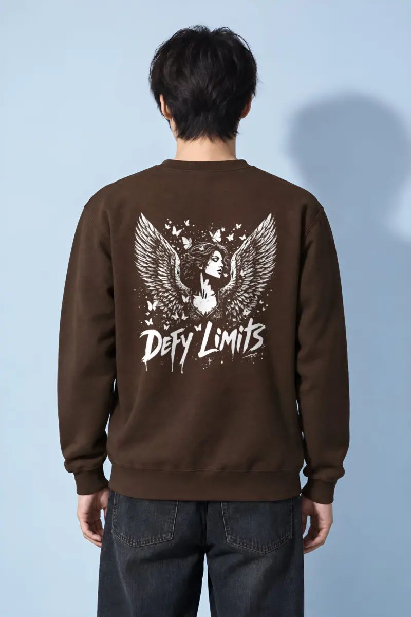 "Defy Limits Owl" Heavy Blend Unisex Crewneck Sweatshirt