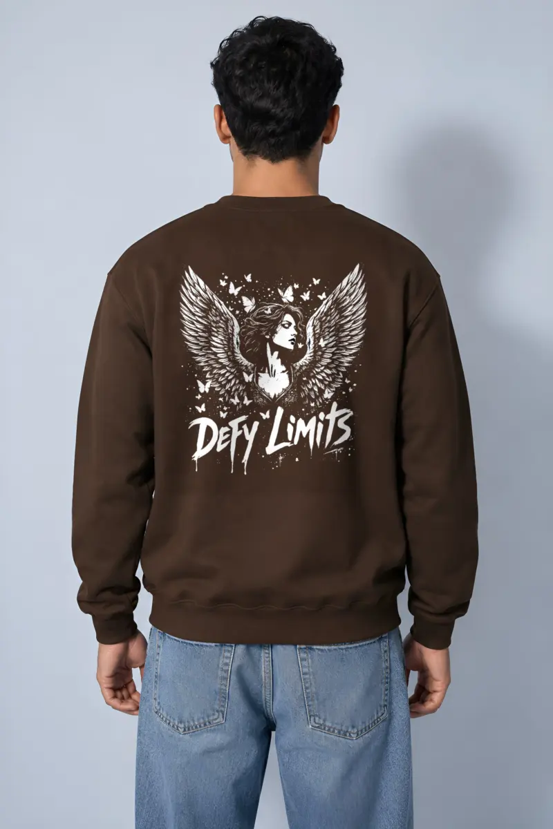 "Defy Limits Owl" Heavy Blend Unisex Crewneck Sweatshirt