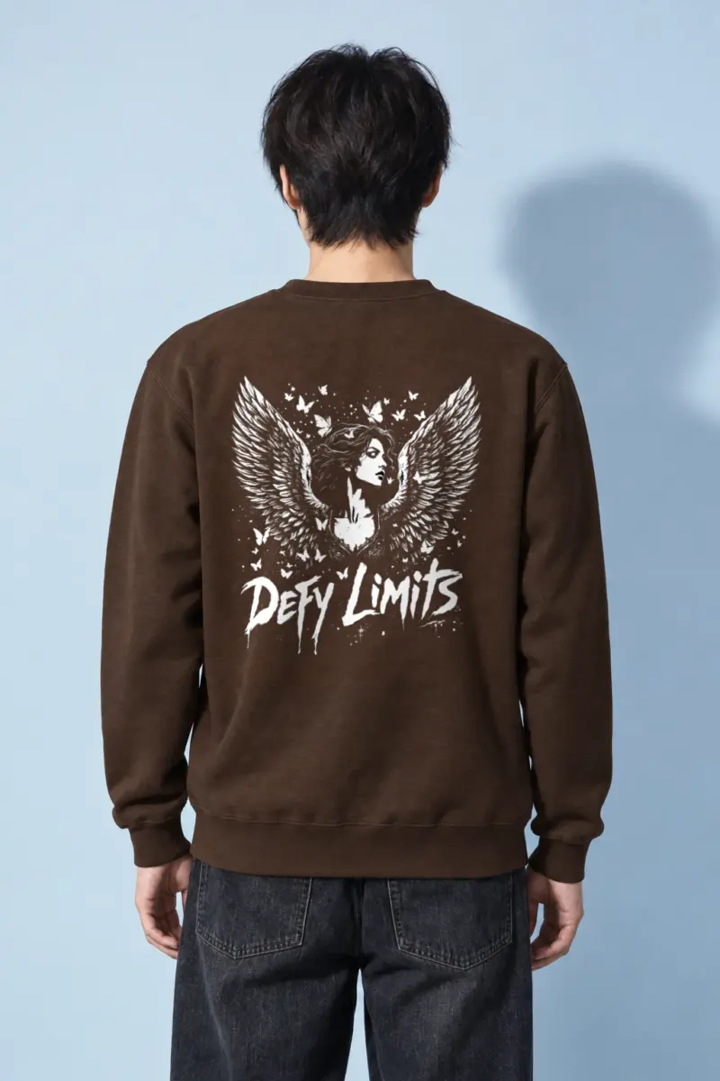 "Defy Limits Owl" Heavy Blend Unisex Crewneck Sweatshirt | Gildan 18000