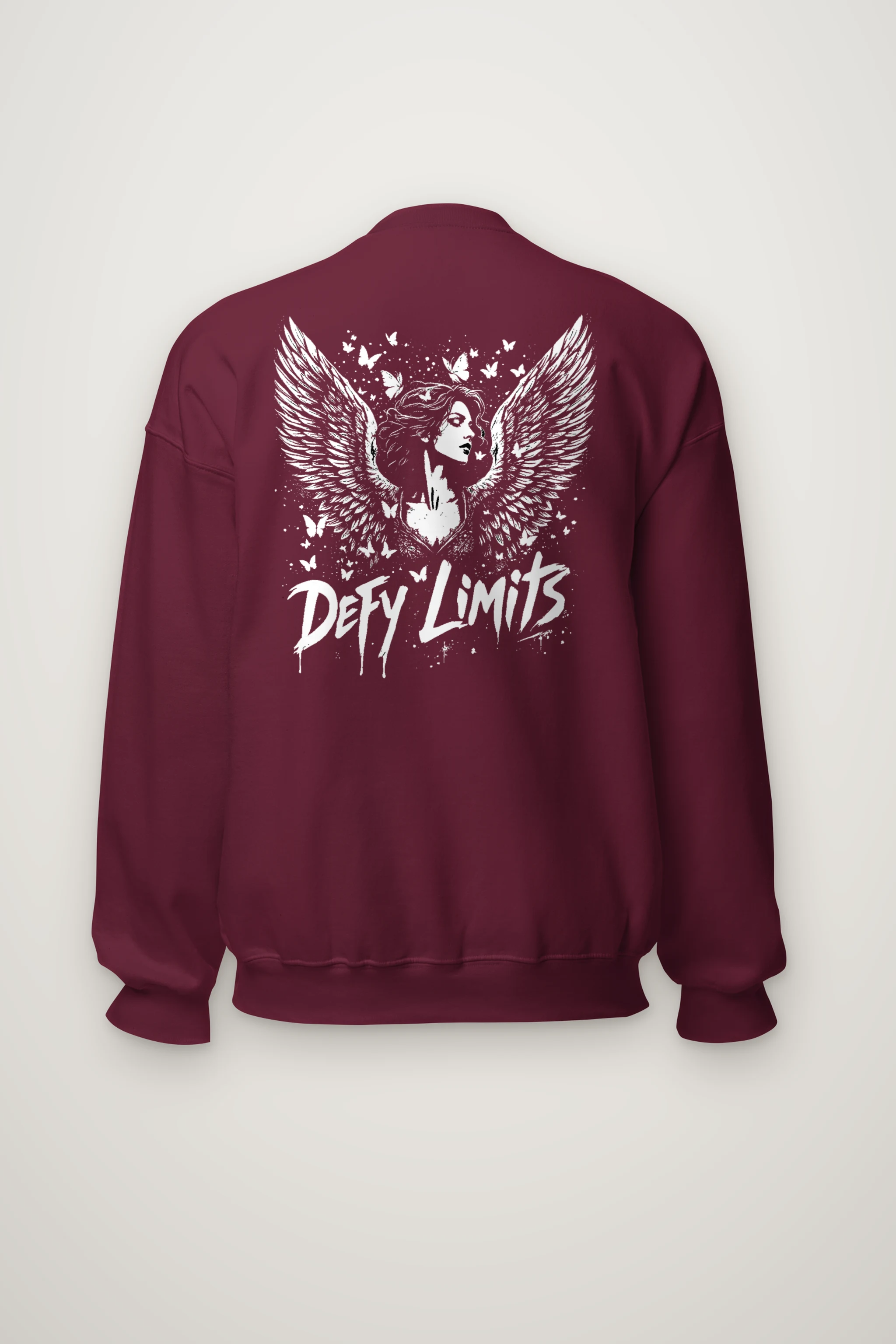 "Defy Limits Owl" Heavy Blend Unisex Crewneck Sweatshirt