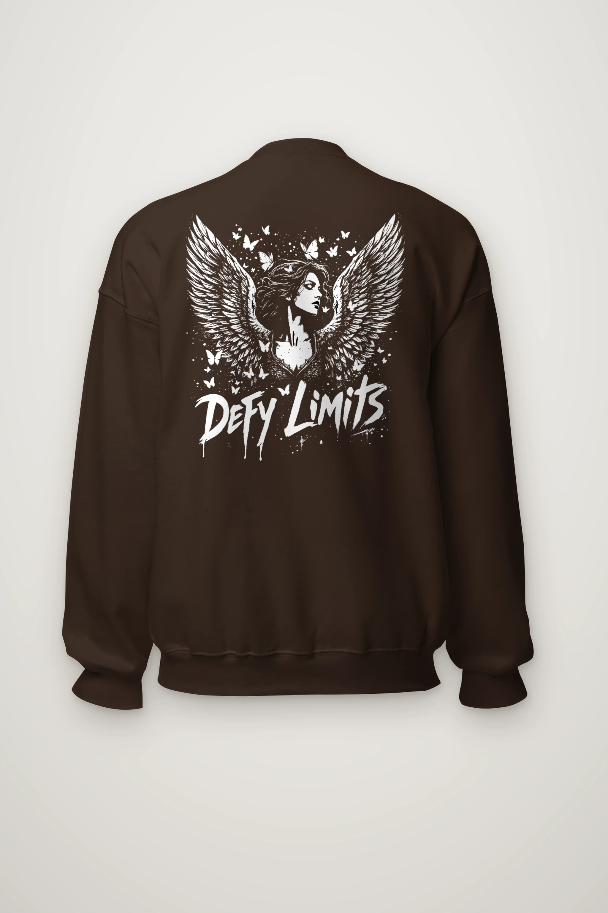 "Defy Limits Owl" Heavy Blend Unisex Crewneck Sweatshirt