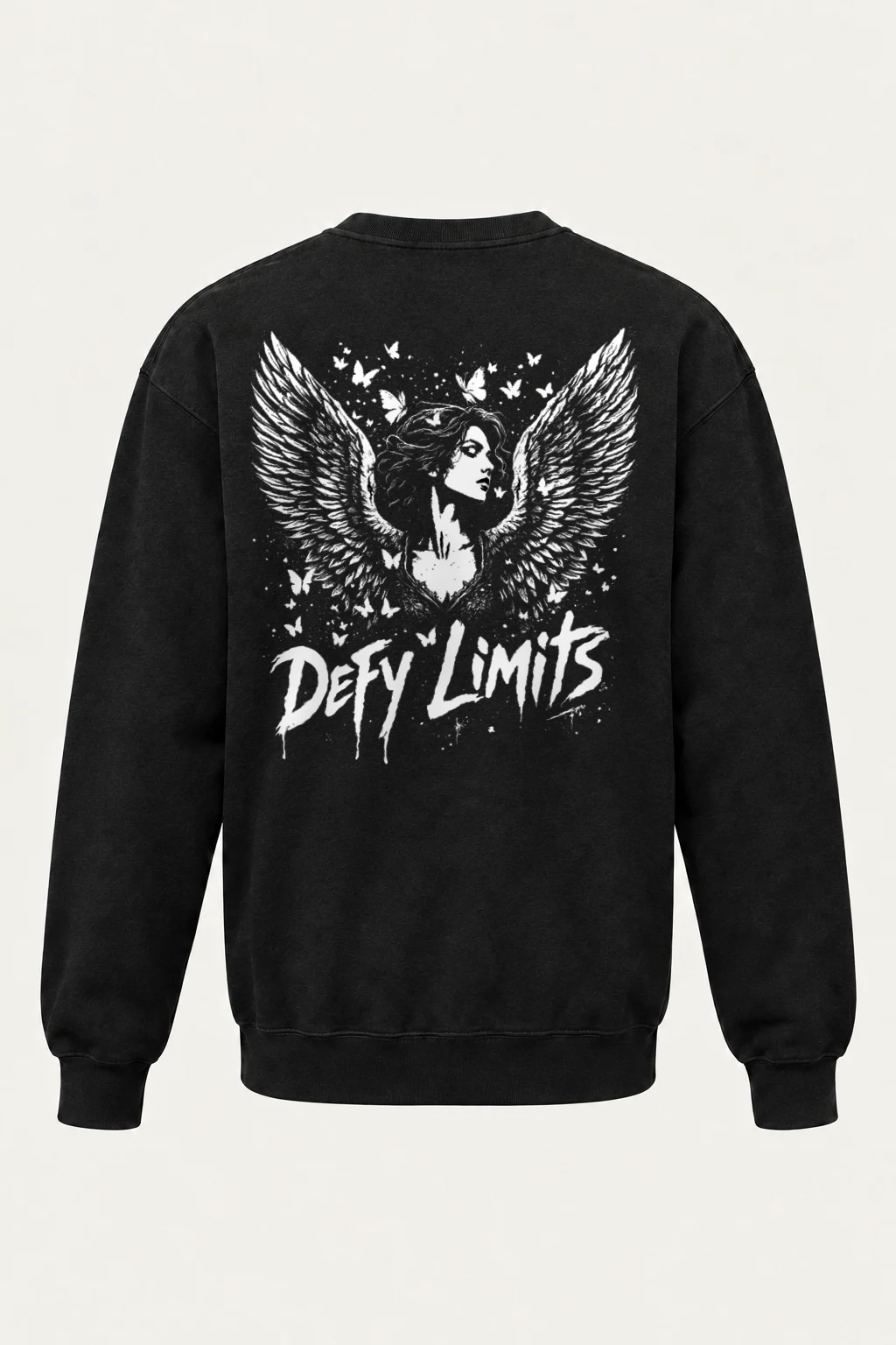 "Defy Limits Owl" Heavy Blend Unisex Crewneck Sweatshirt | Gildan 18000