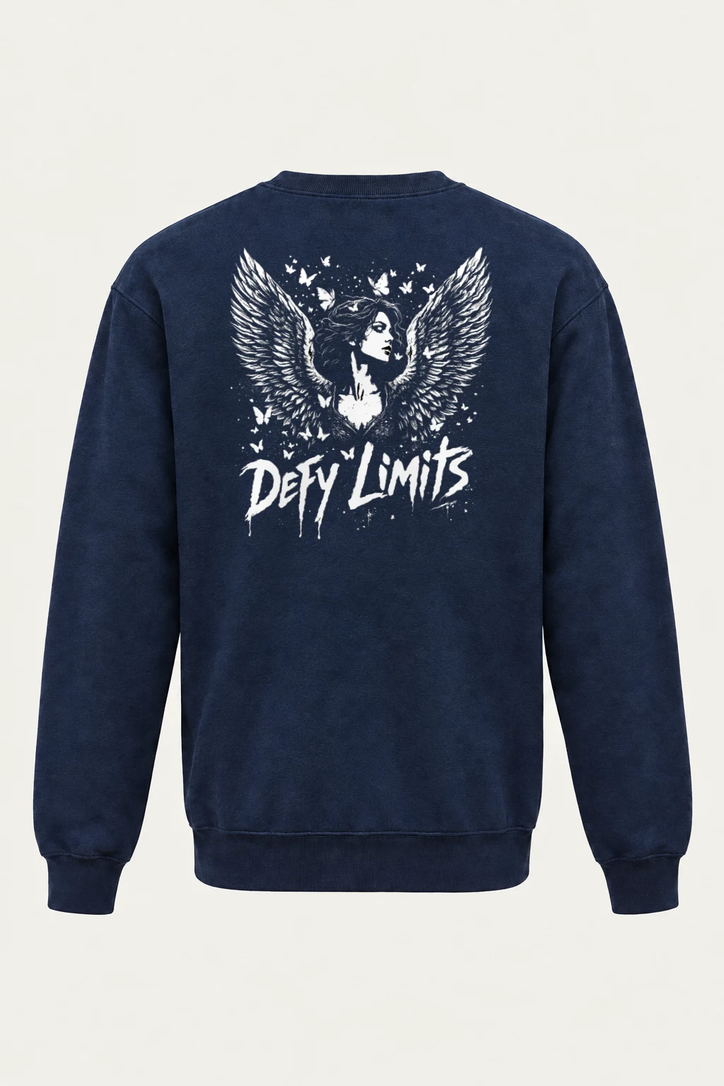 "Defy Limits Owl" Heavy Blend Unisex Crewneck Sweatshirt | Gildan 18000