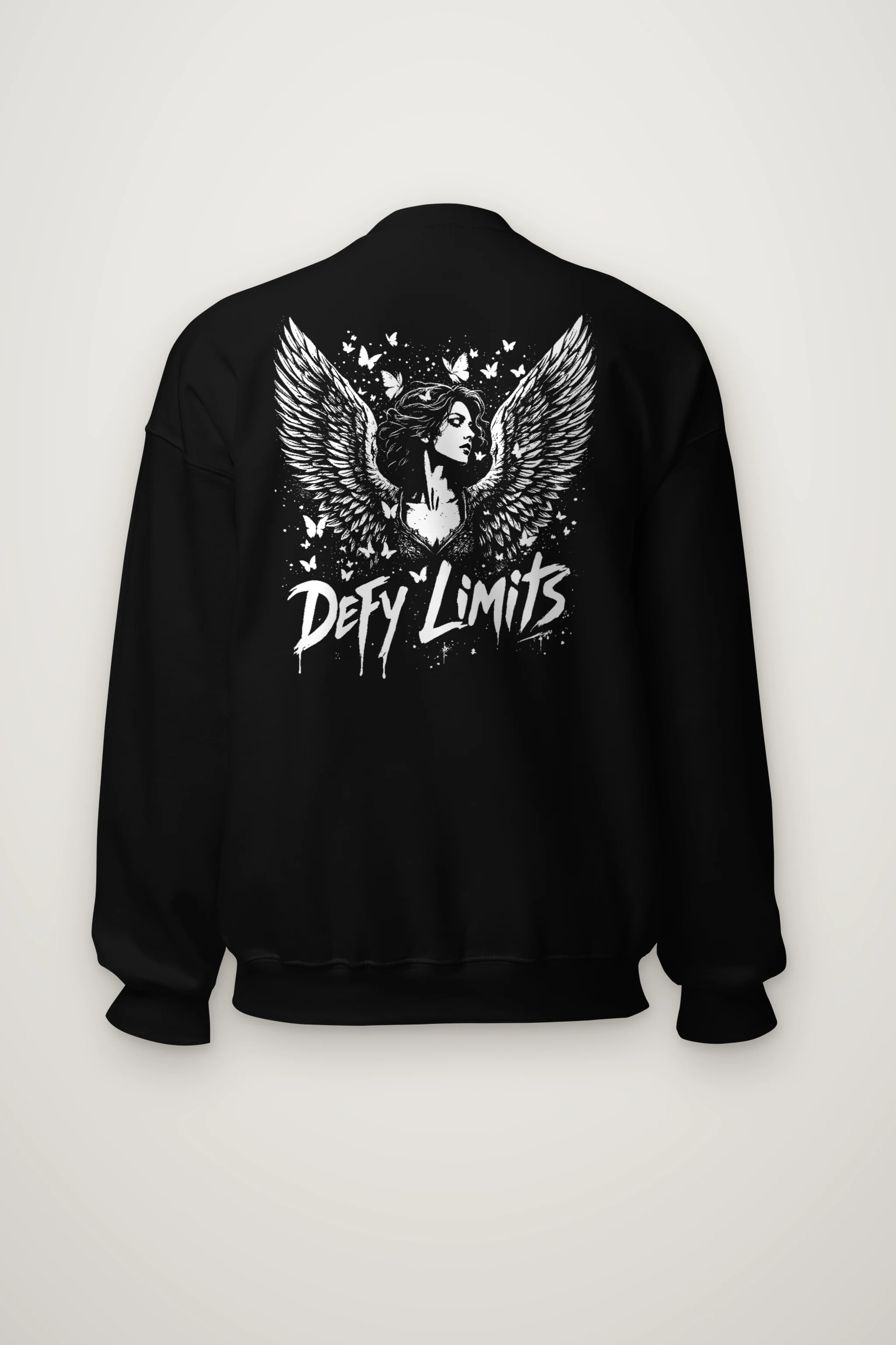 "Defy Limits Owl" Heavy Blend Unisex Crewneck Sweatshirt