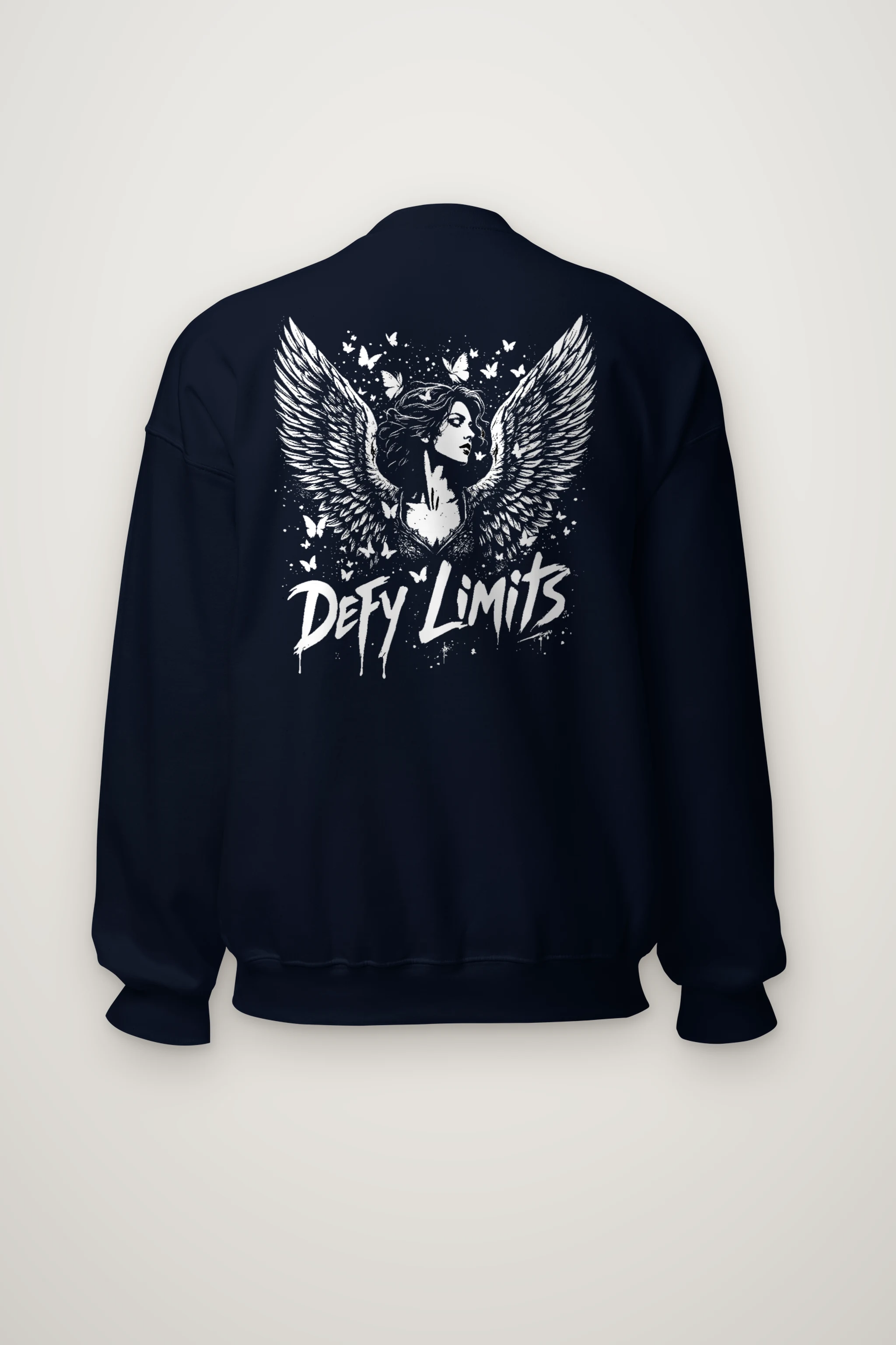 "Defy Limits Owl" Heavy Blend Unisex Crewneck Sweatshirt