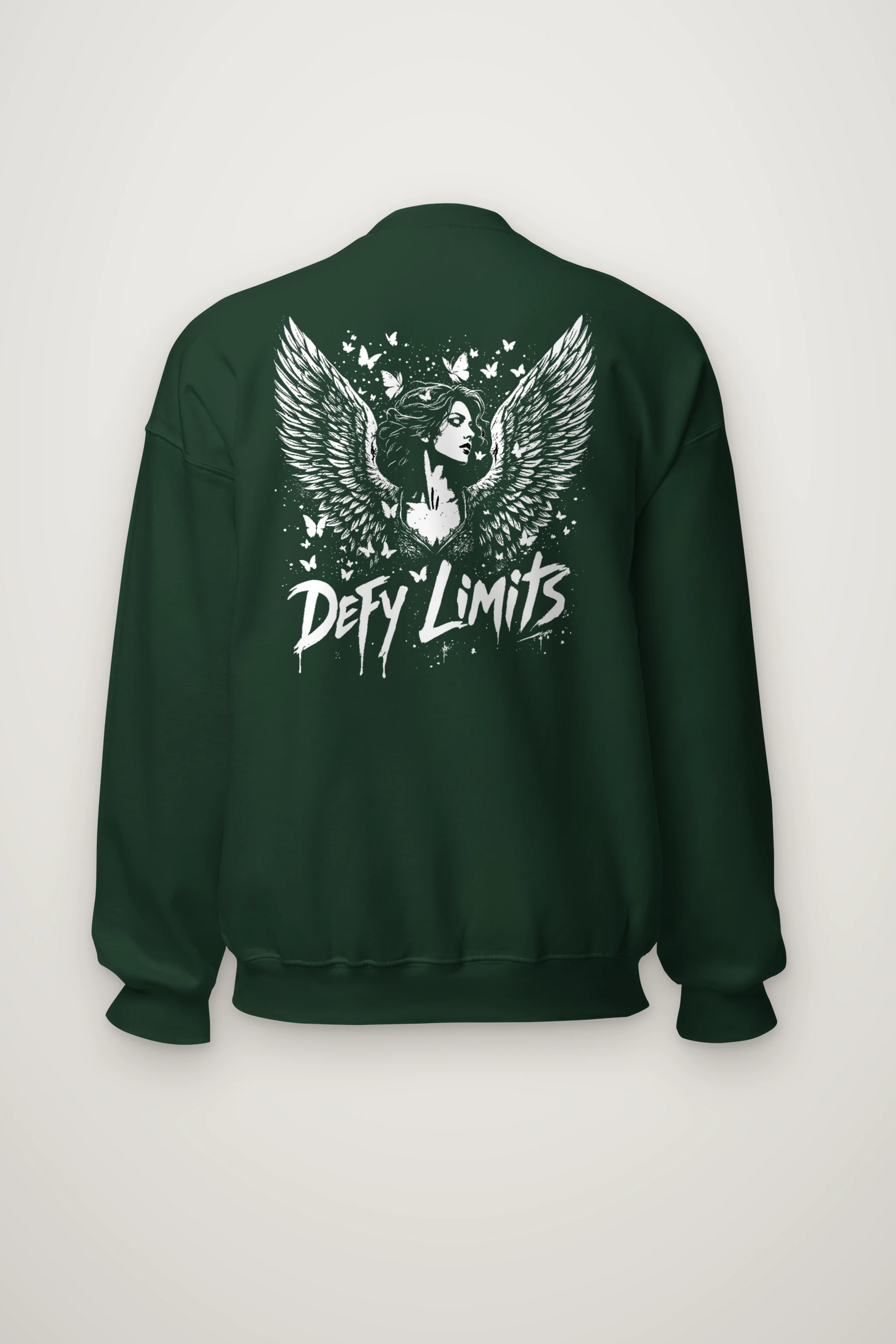 "Defy Limits Owl" Heavy Blend Unisex Crewneck Sweatshirt