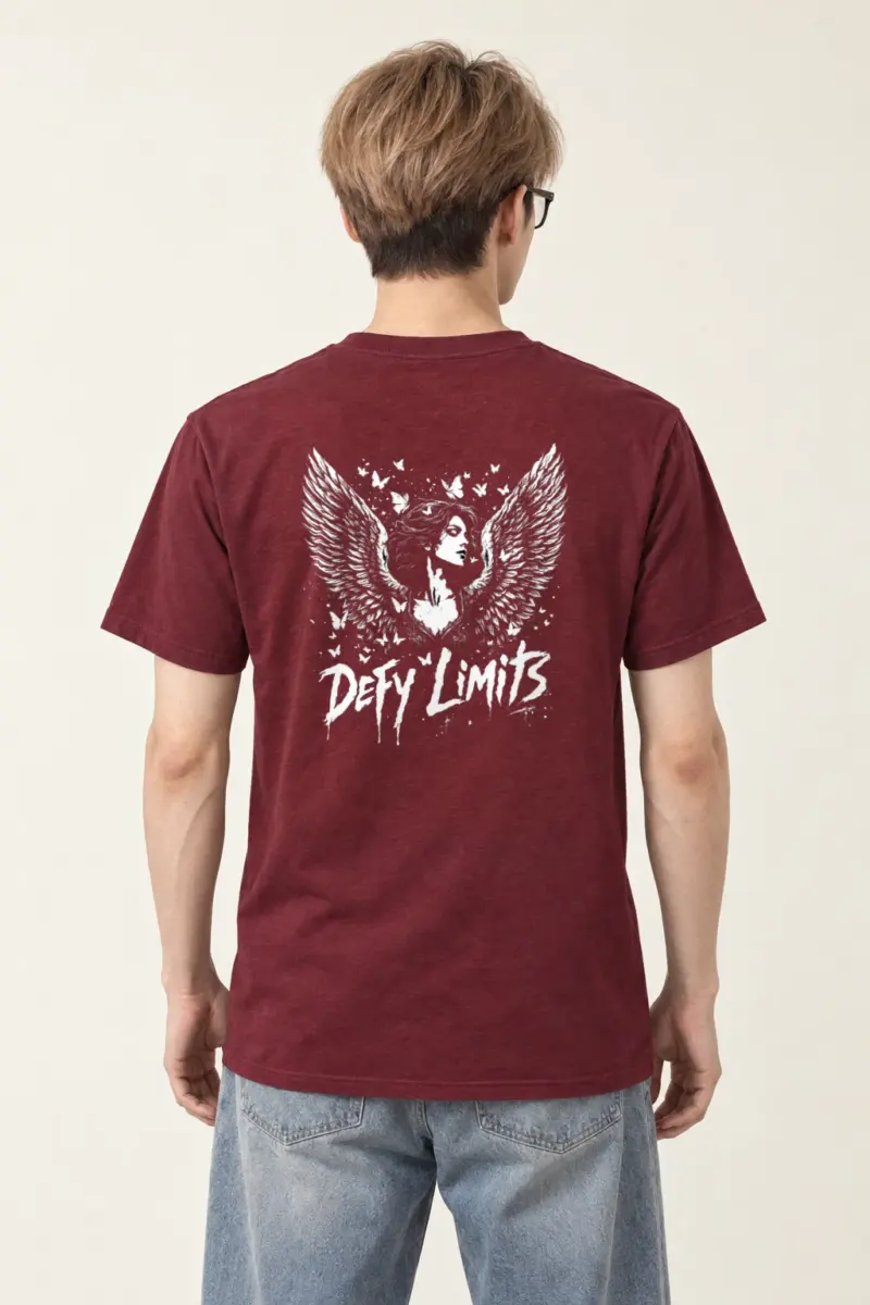 "Defy Limits Owl" Heavyweight Unisex Crewneck T-shirt