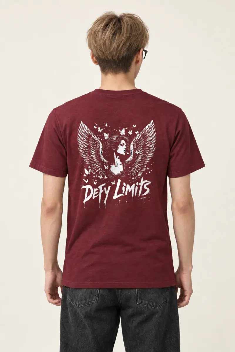 "Defy Limits Owl" Heavyweight Unisex Crewneck T-shirt | Gildan 5000
