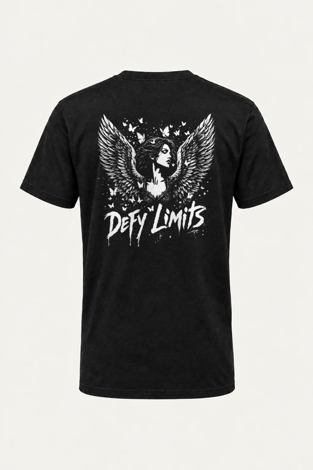 "Defy Limits Owl" Heavyweight Unisex Crewneck T-shirt | Gildan 5000