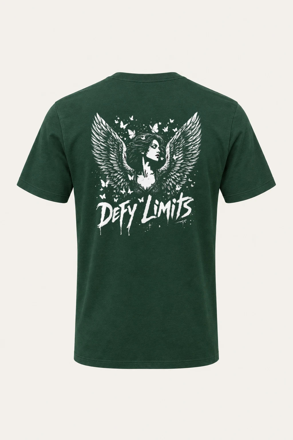 "Defy Limits Owl" Heavyweight Unisex Crewneck T-shirt | Gildan 5000
