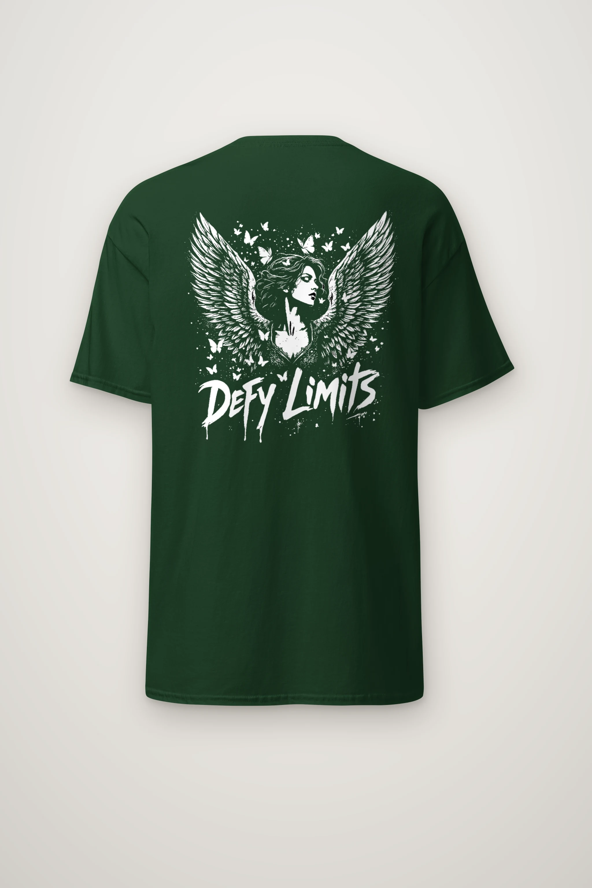 "Defy Limits Owl" Heavyweight Unisex Crewneck T-shirt