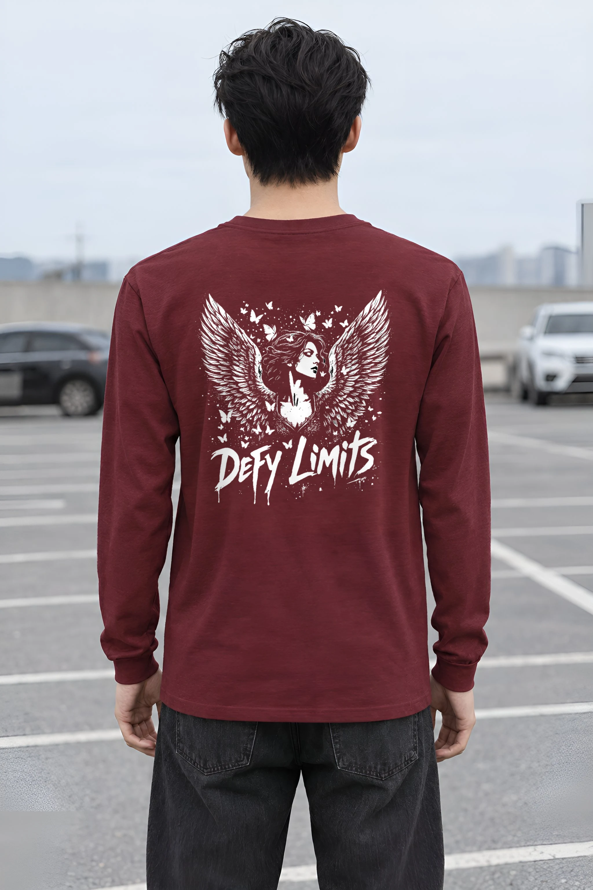 "Defy Limits Owl" Unisex Longsleeve T-shirt