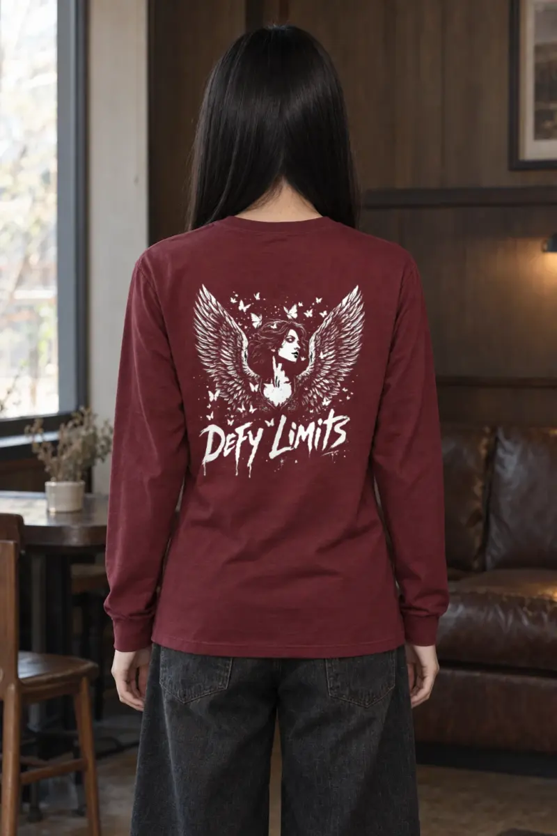 "Defy Limits Owl" Unisex Longsleeve T-shirt
