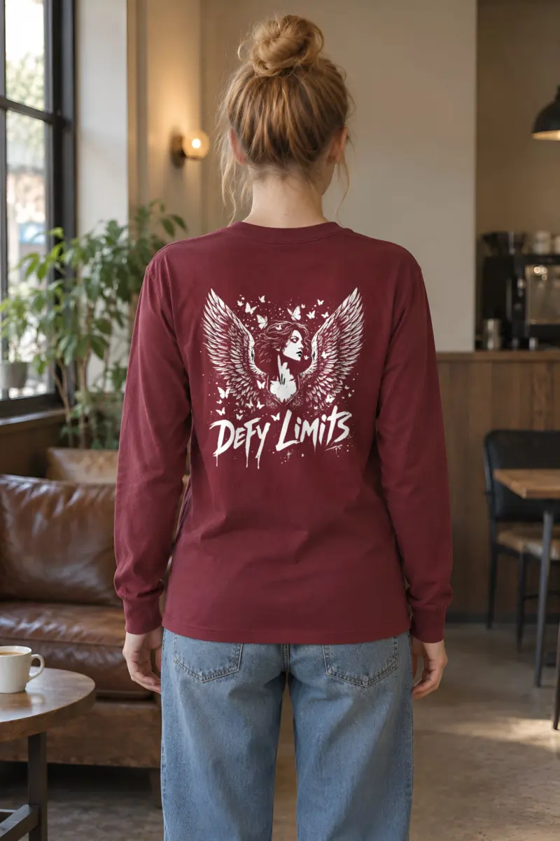 "Defy Limits Owl" Unisex Longsleeve T-shirt