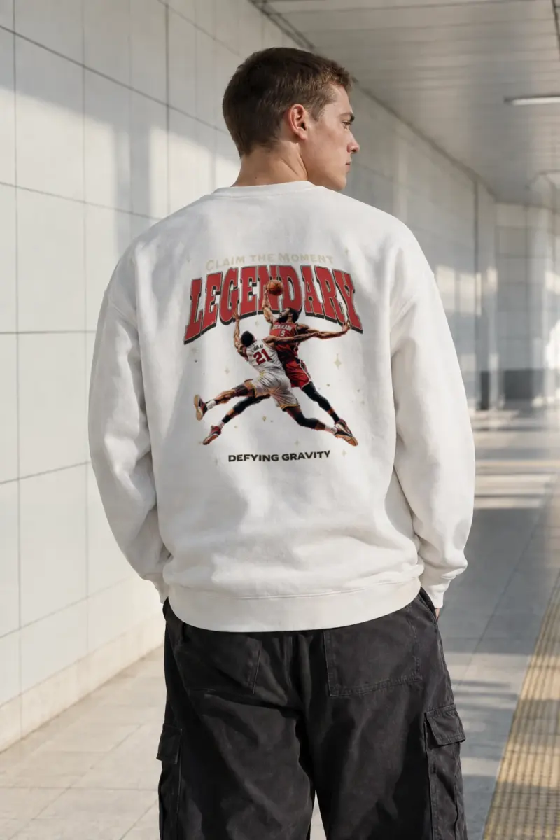 “Defying Gravity” Heavy Blend Unisex Crewneck Sweatshirt | Gildan 18000