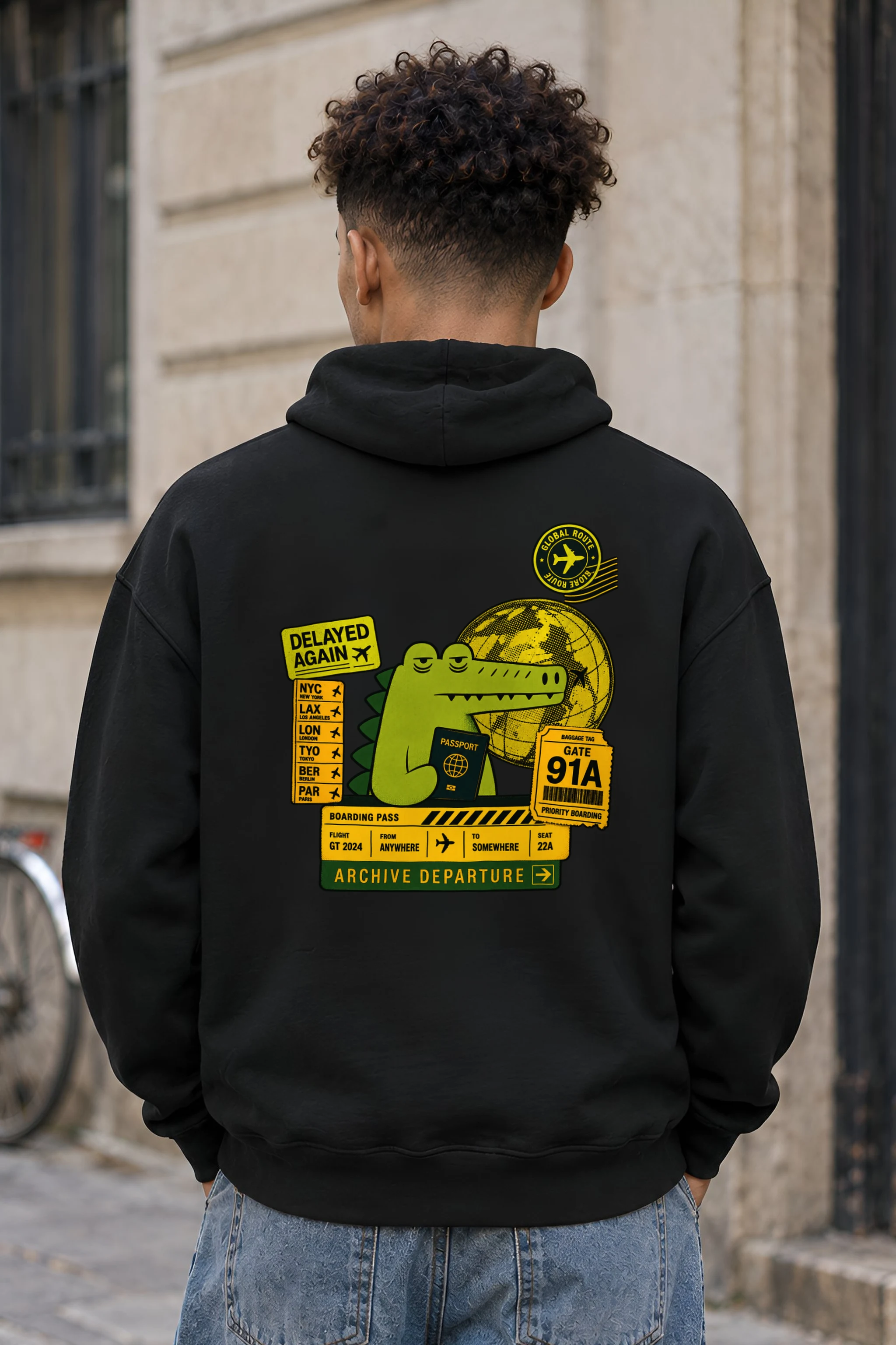 "Delayed Again" 1 Pullover Hoodie