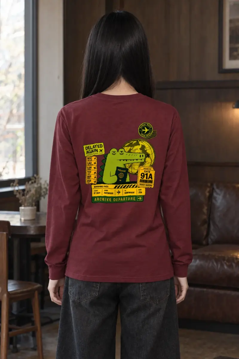 "Delayed Again" Unisex Longsleeve T-shirt