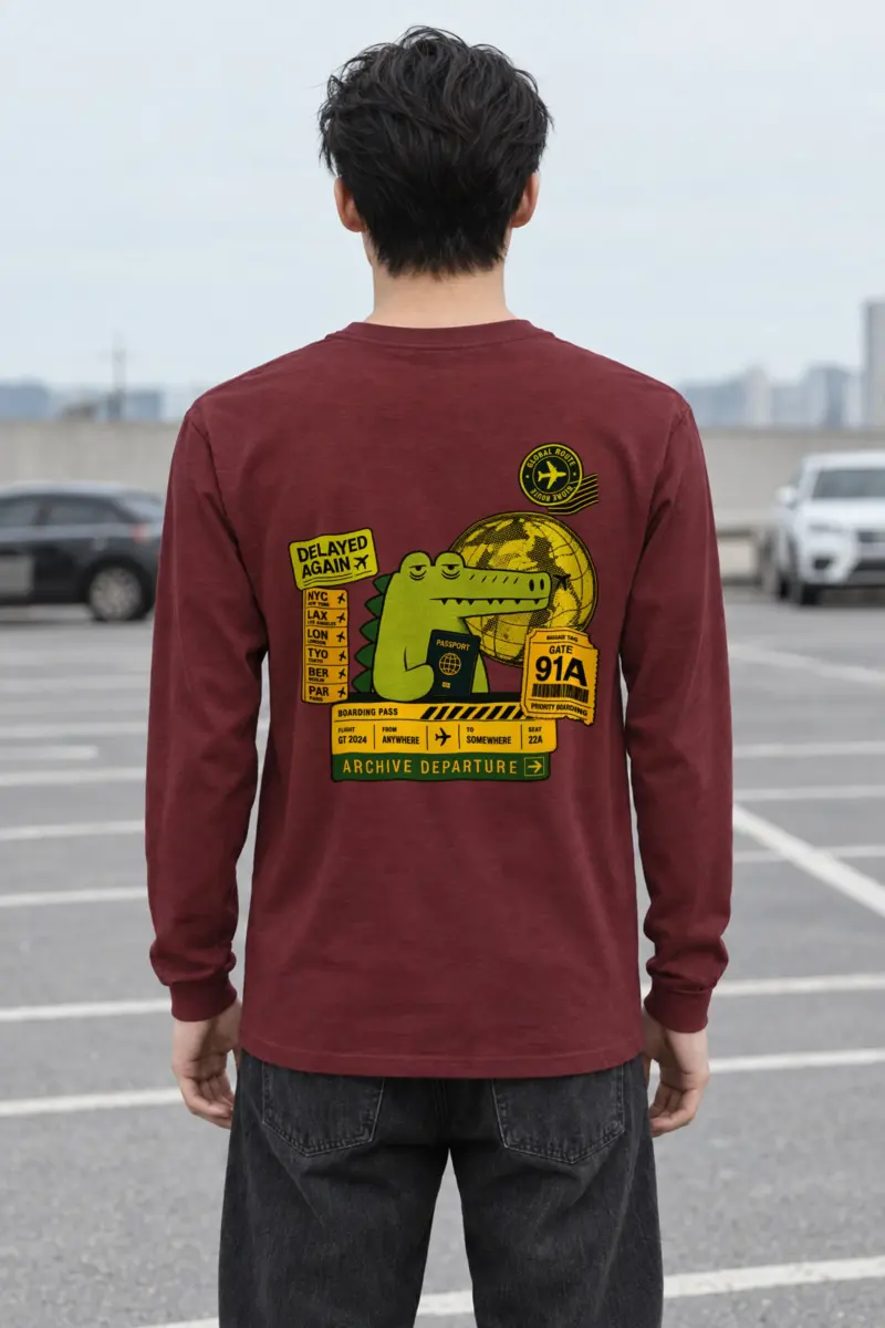 "Delayed Again" Unisex Longsleeve T-shirt