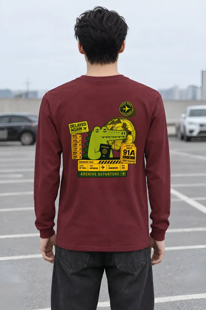 "Delayed Again" Unisex Longsleeve T-shirt