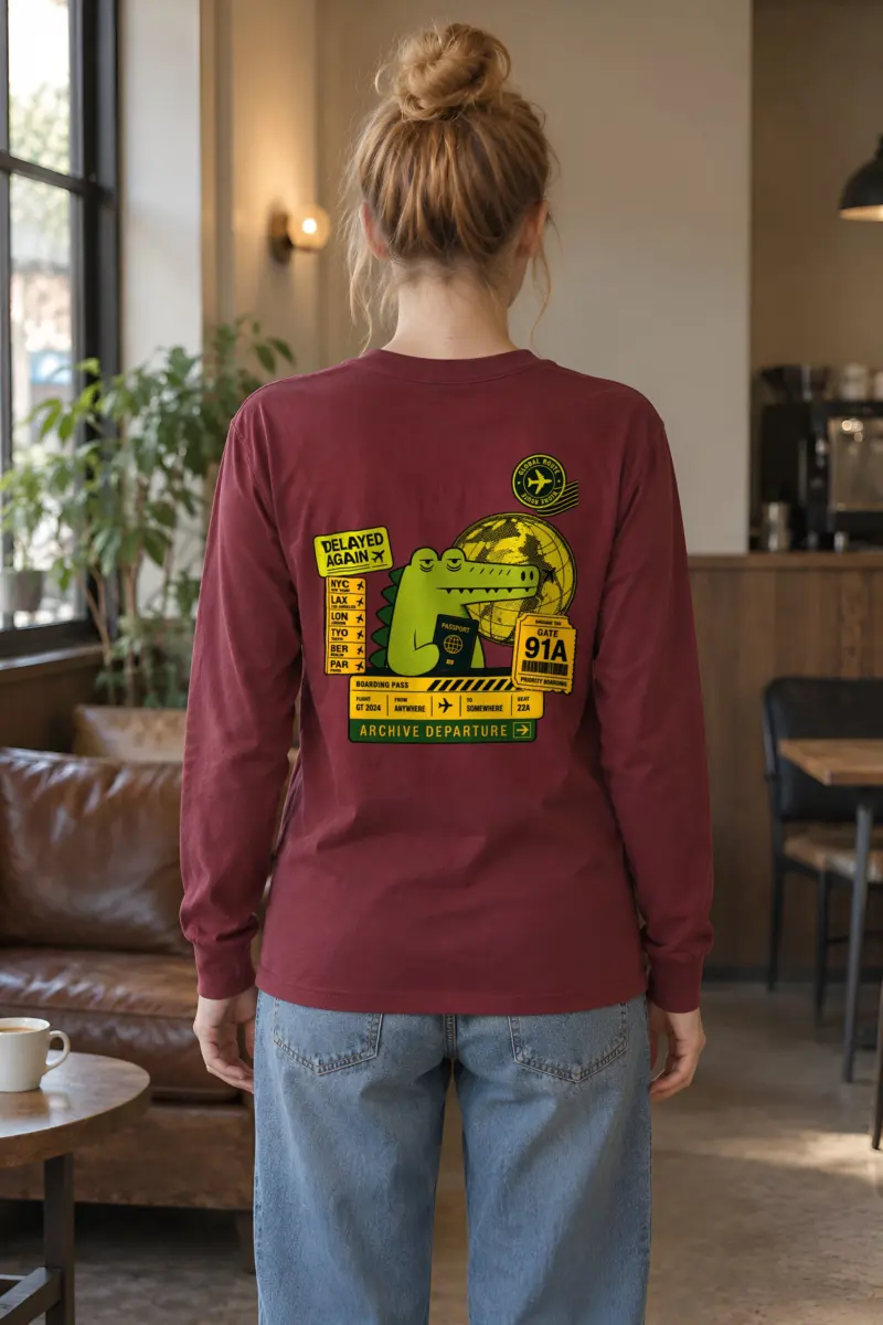 "Delayed Again" Unisex Longsleeve T-shirt