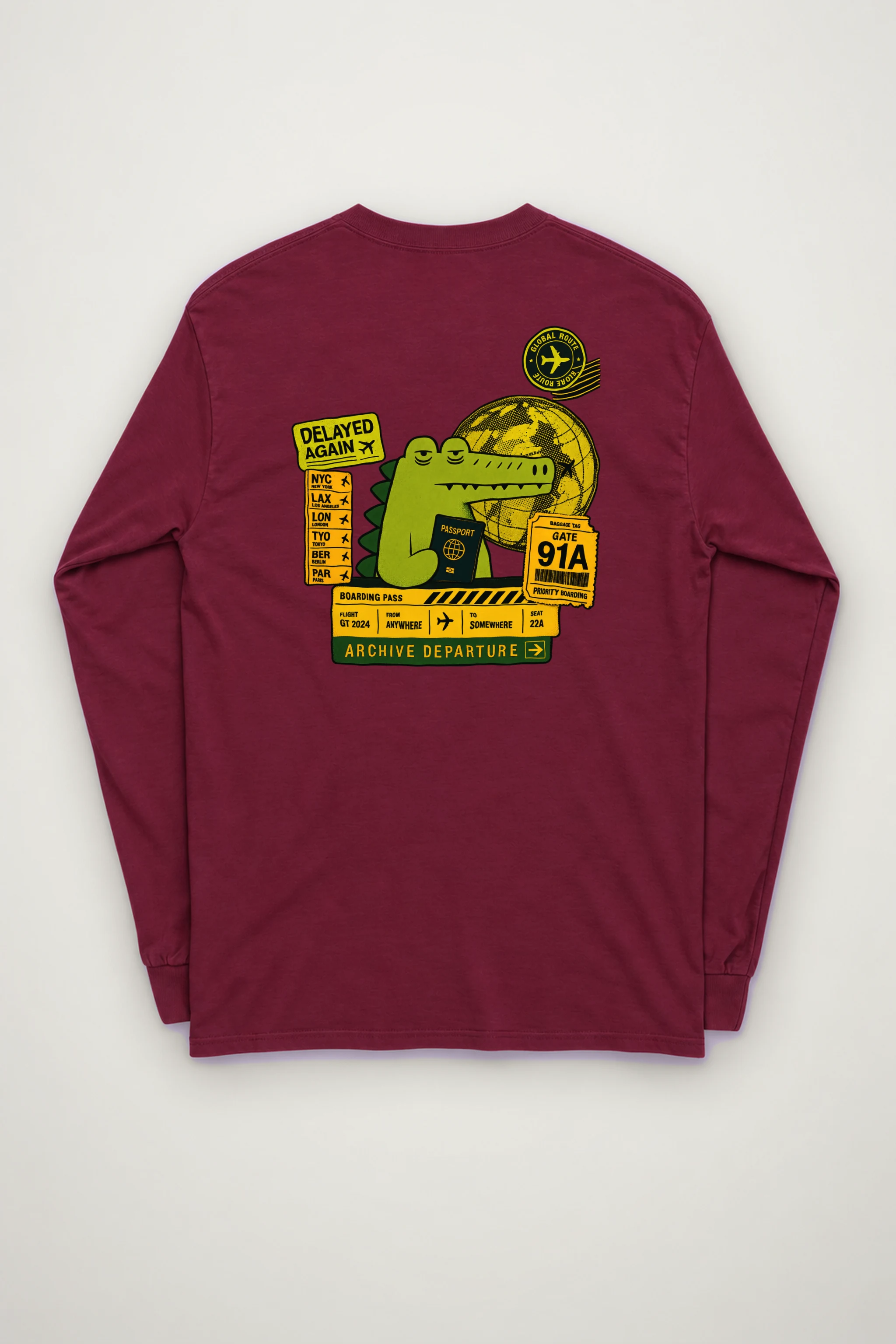 "Delayed Again" Unisex Longsleeve T-shirt