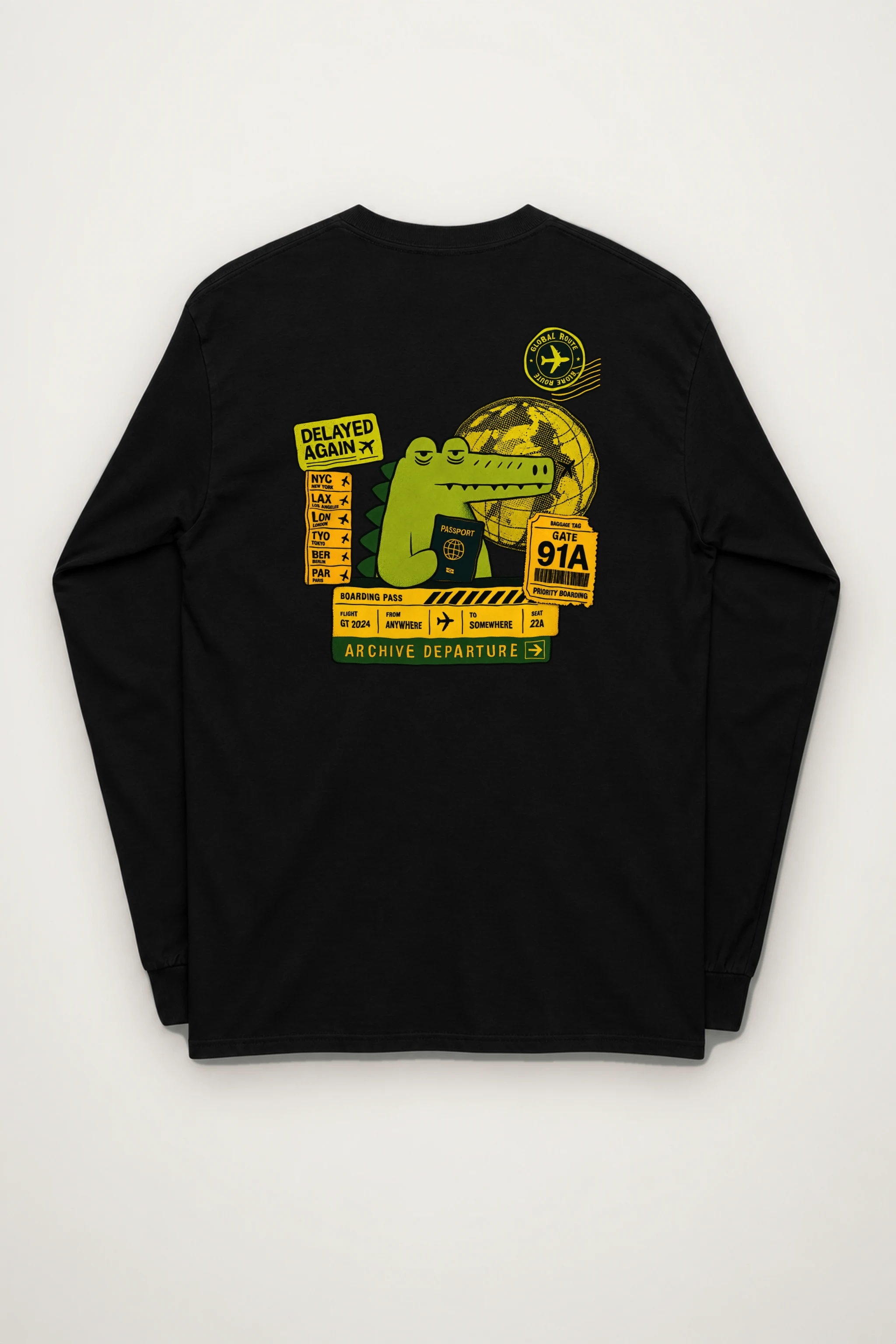 "Delayed Again" Unisex Longsleeve T-shirt