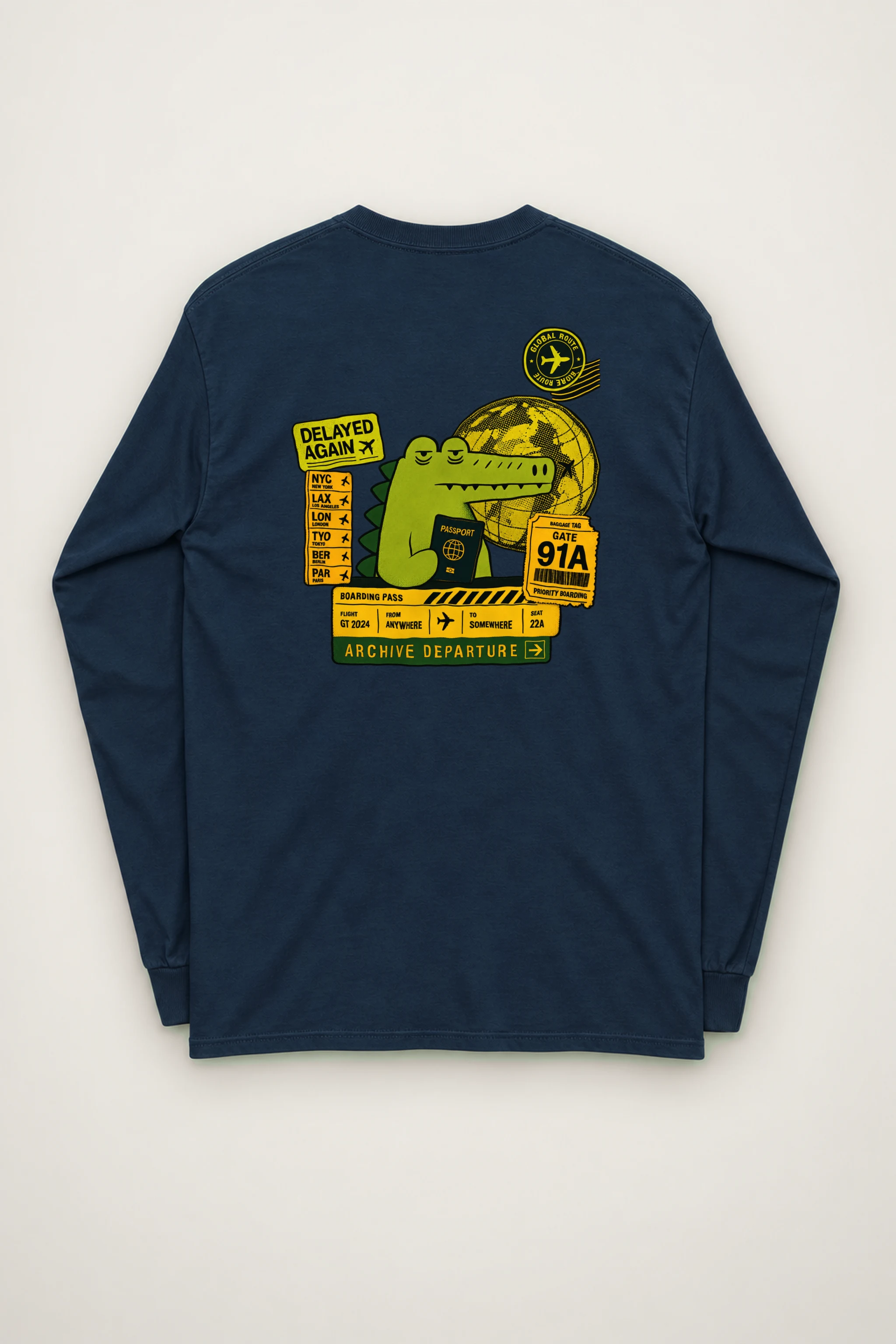 "Delayed Again" Unisex Longsleeve T-shirt