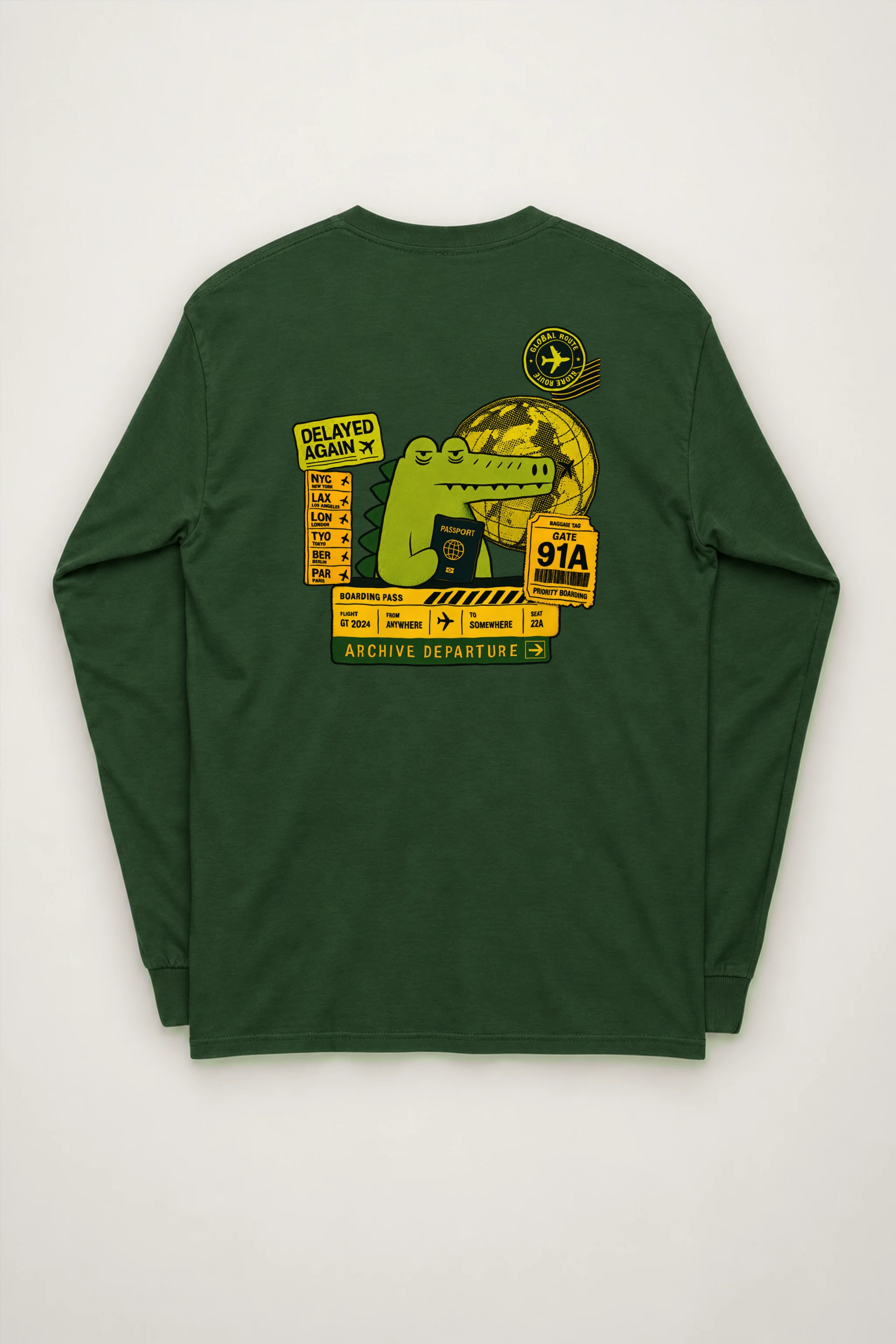 "Delayed Again" Unisex Longsleeve T-shirt