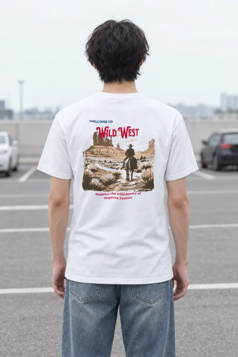 "Desert Horseback Rider" Heavyweight Unisex Crewneck T-shirt