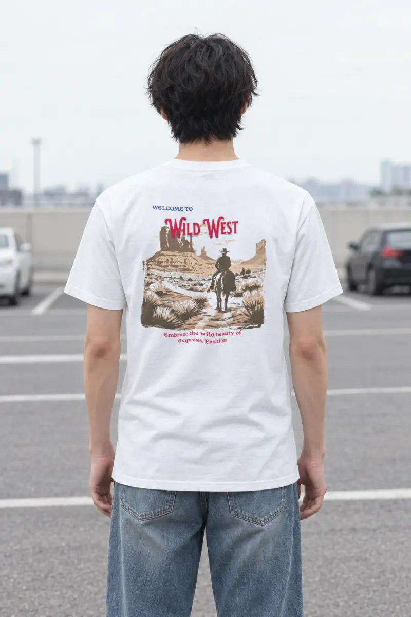 "Desert Horseback Rider" Heavyweight Unisex Crewneck T-shirt