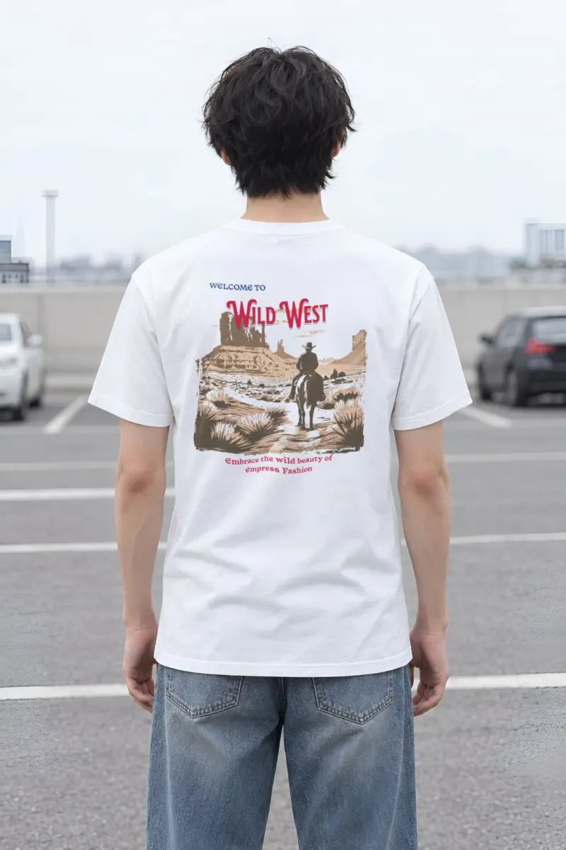 "Desert Horseback Rider" Heavyweight Unisex Crewneck T-shirt