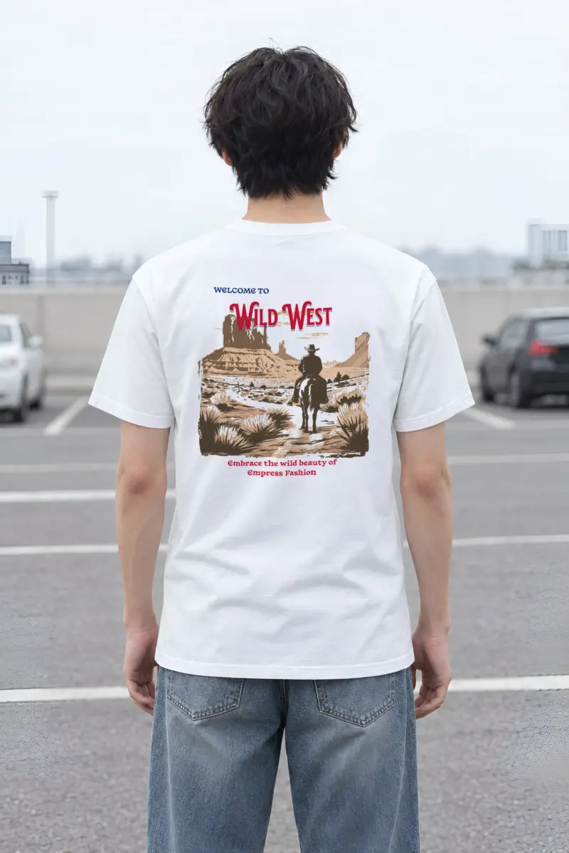 "Desert Horseback Rider" Heavyweight Unisex Crewneck T-shirt