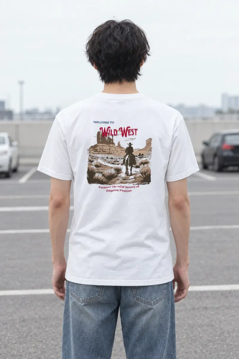 "Desert Horseback Rider" Heavyweight Unisex Crewneck T-shirt