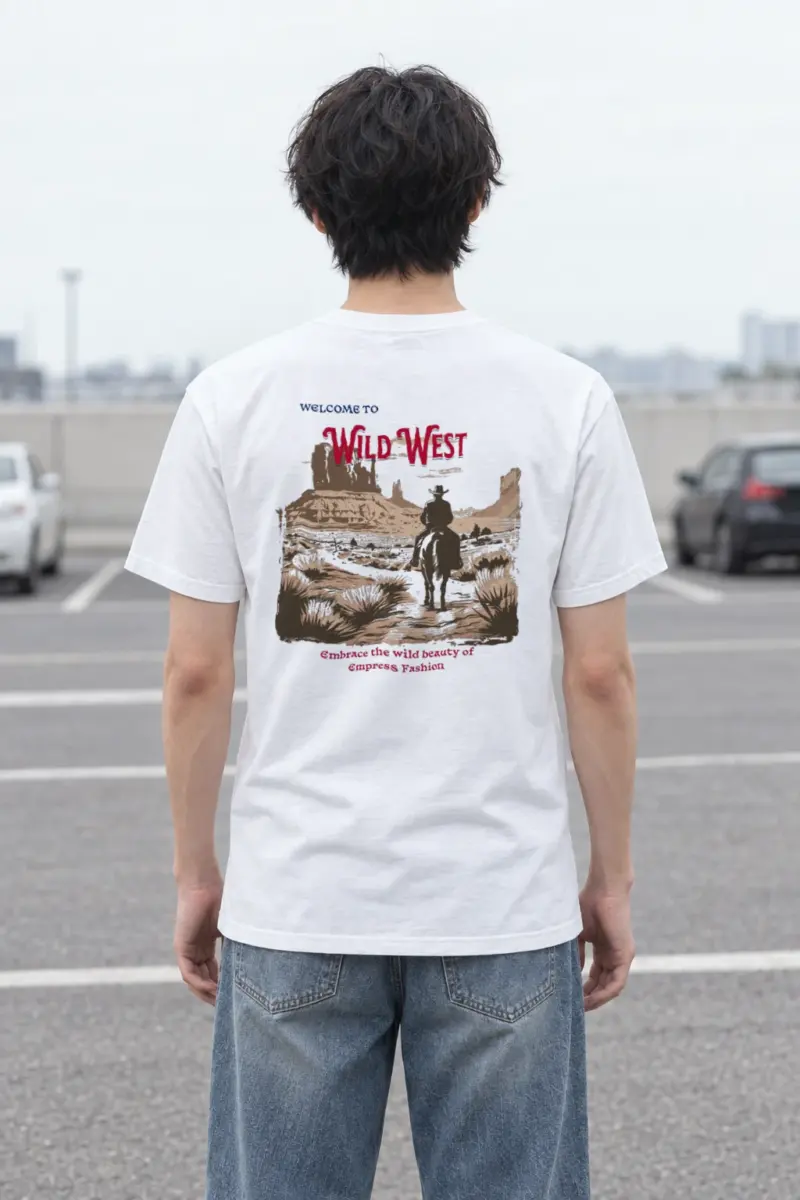 "Desert Horseback Rider" Heavyweight Unisex Crewneck T-shirt