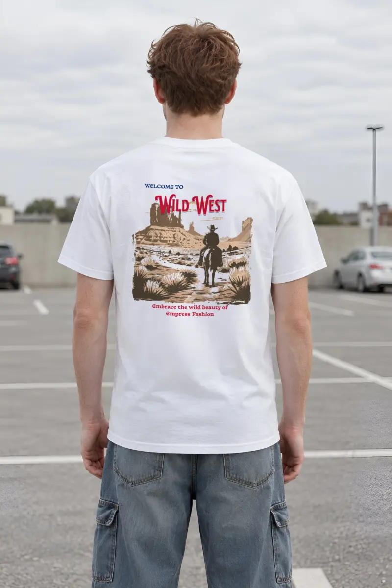 "Desert Horseback Rider" Heavyweight Unisex Crewneck T-shirt