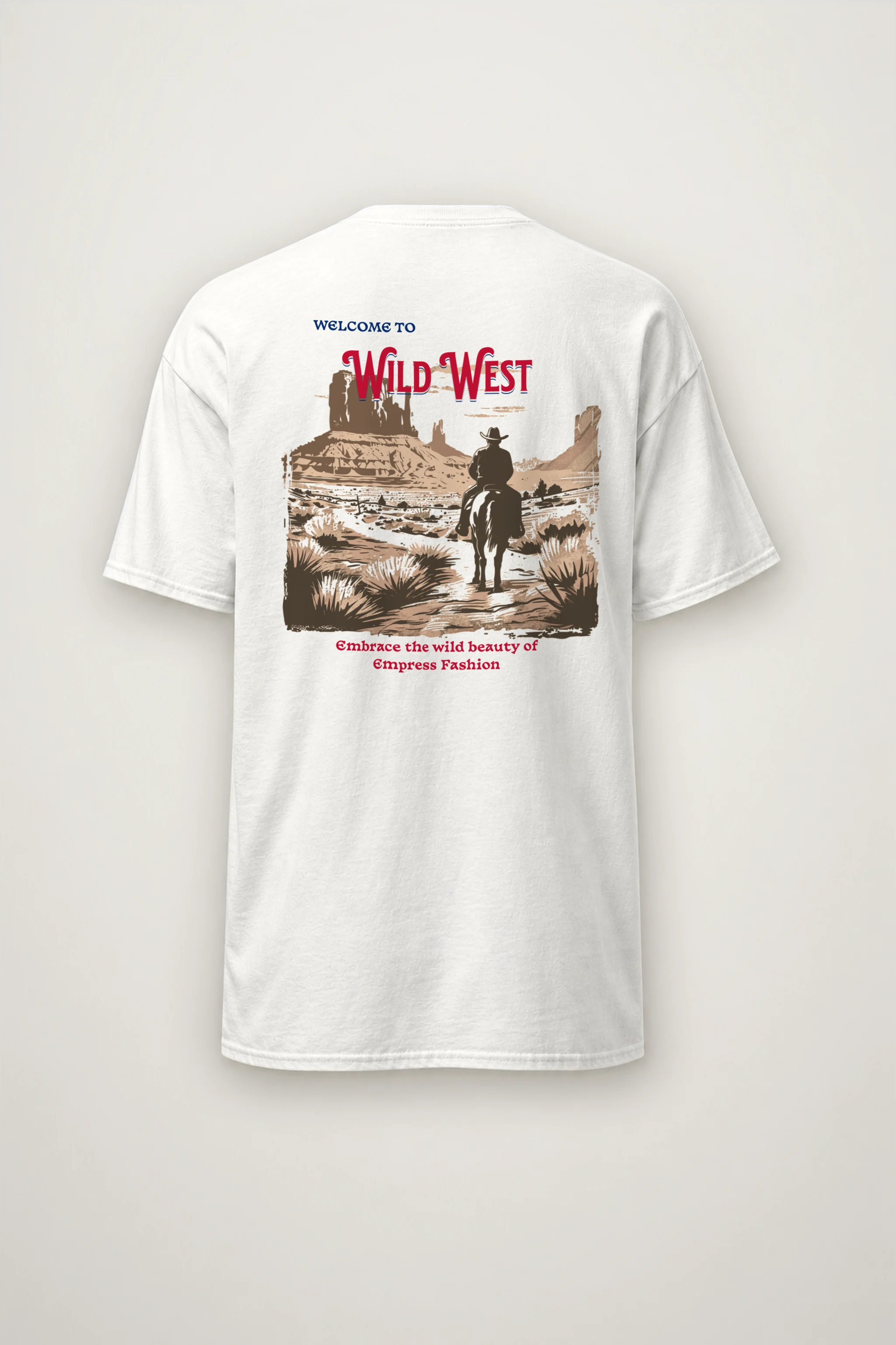 "Desert Horseback Rider" Heavyweight Unisex Crewneck T-shirt