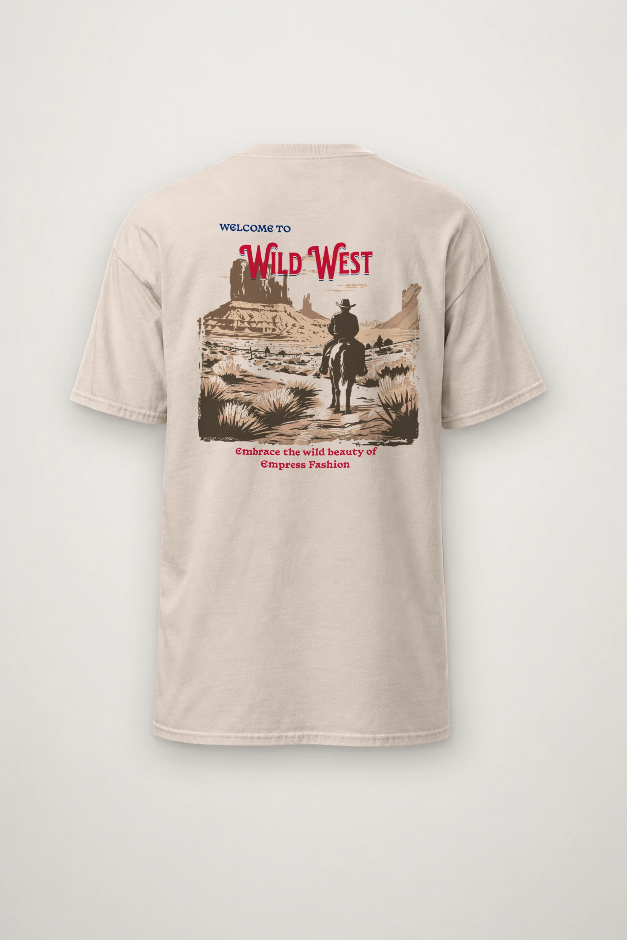 "Desert Horseback Rider" Heavyweight Unisex Crewneck T-shirt