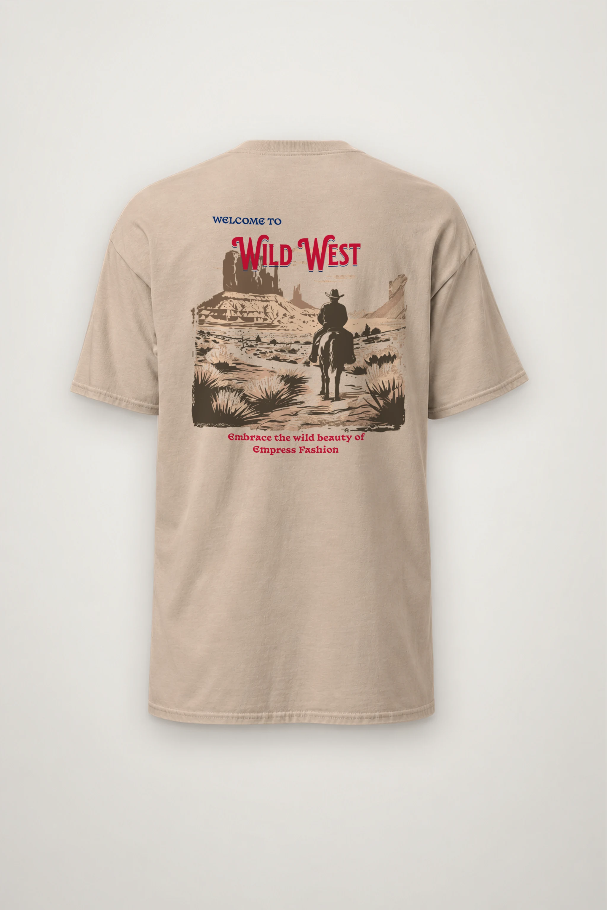"Desert Horseback Rider" Heavyweight Unisex Crewneck T-shirt