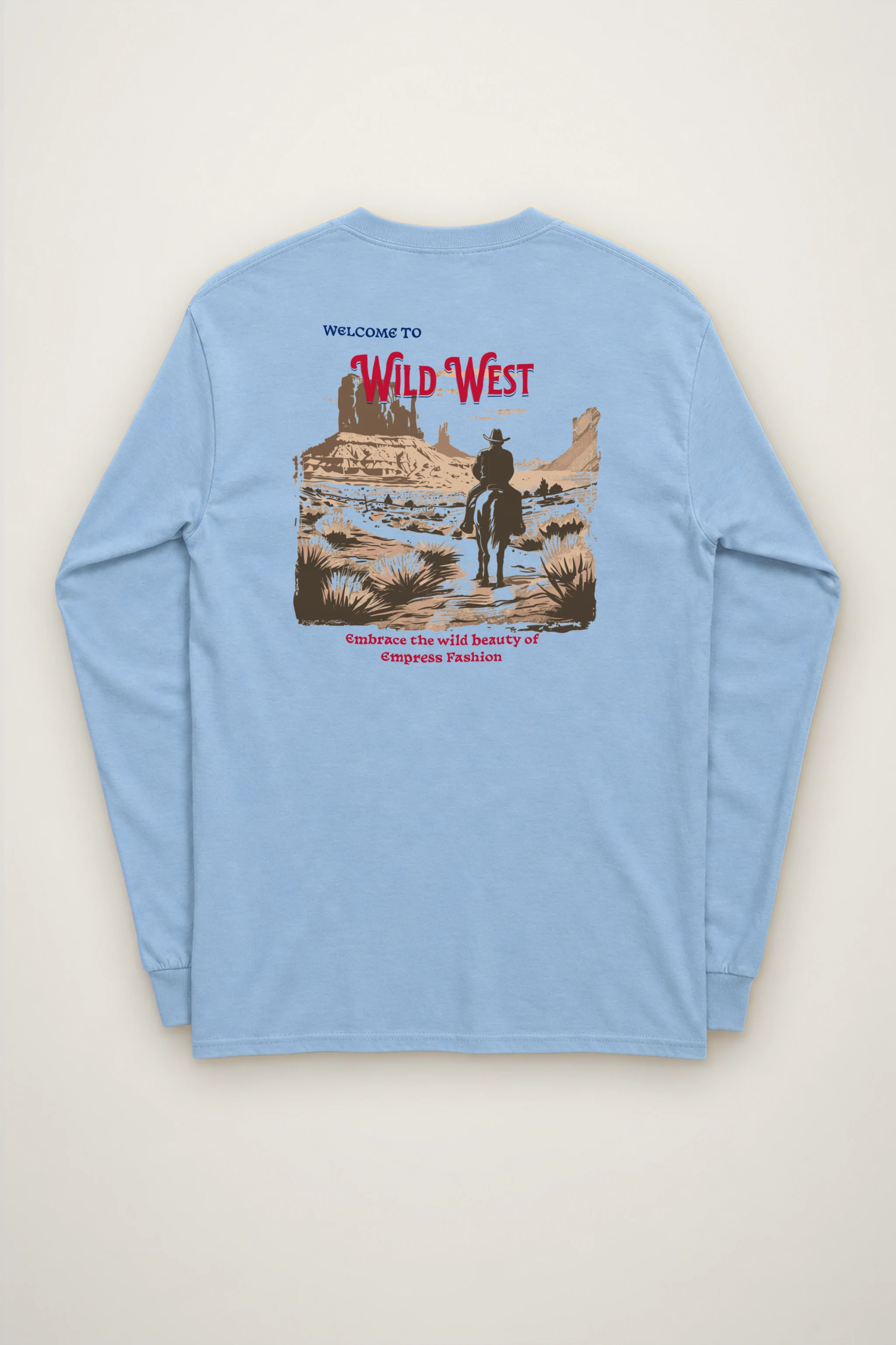 "Desert Horseback Rider" Unisex Longsleeve T-shirt